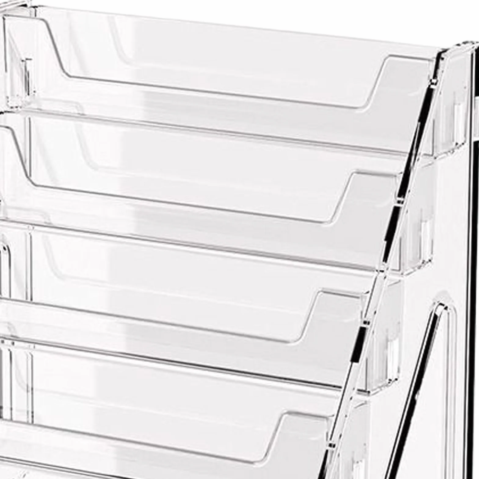 Brochure Stand 5-Tier Tabletop Literature Display Rack 33x30.5x21.5cm Non-Slip