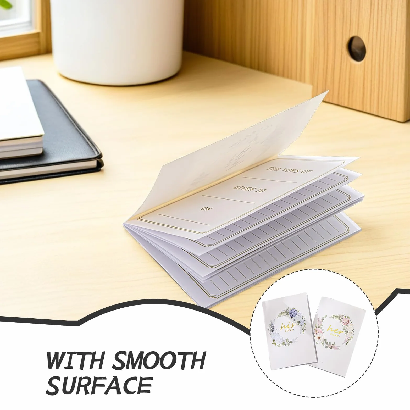 Livres de Vœux Mariage Lot de 2 Carnets Papier pour Couples et Invités