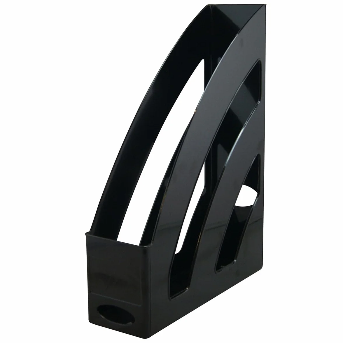 Waytex Porte Revues A4 Organiseur Vertical Bureau Plastique rigide Noir