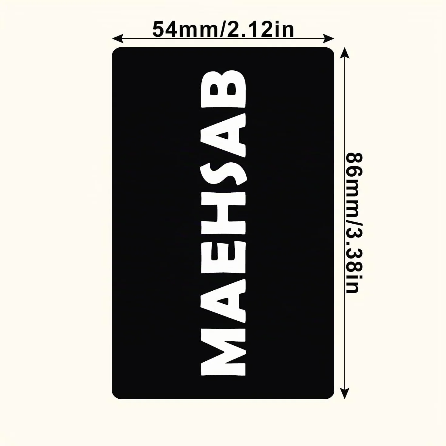 Cartes de visite vierges en métal aluminium 0,2 mm gravées au laser noires pour bureau