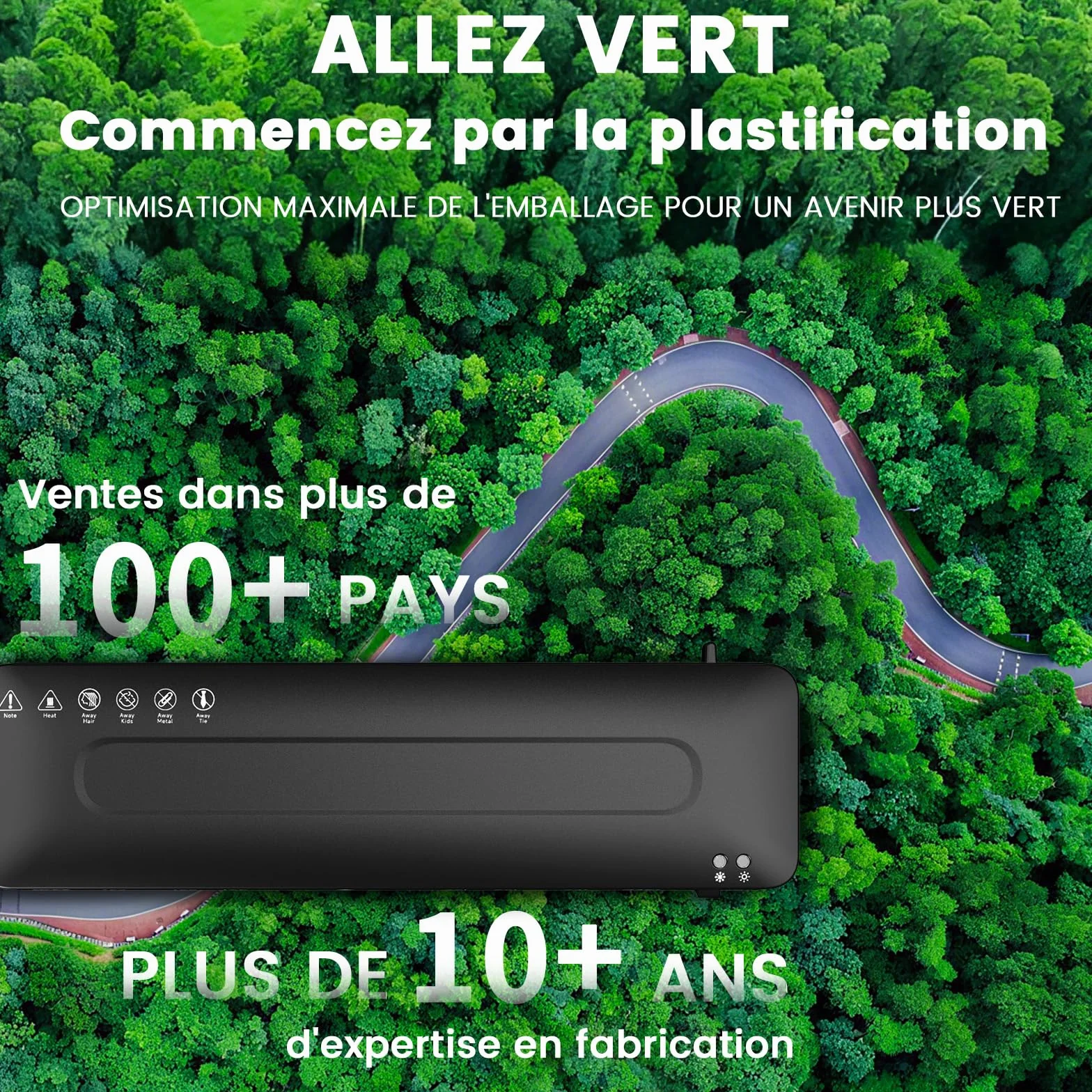Plastifieuse A3 5 en 1 Machine à Plastifier Thermique et à Froid avec Pochettes A3/A4/A5/A6, Coupe-papier et Arrondisseur d'angle