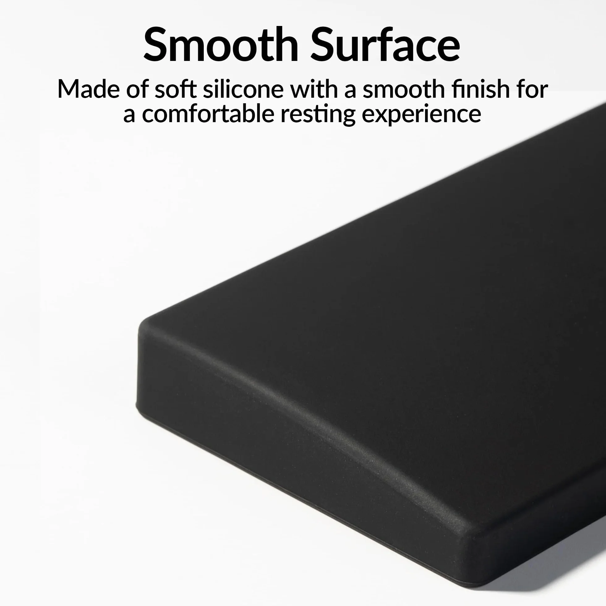 Keychron Repose-poignet en silicone pour K10 Pro K10 Max Q6 Q6 Pro V6 Noir