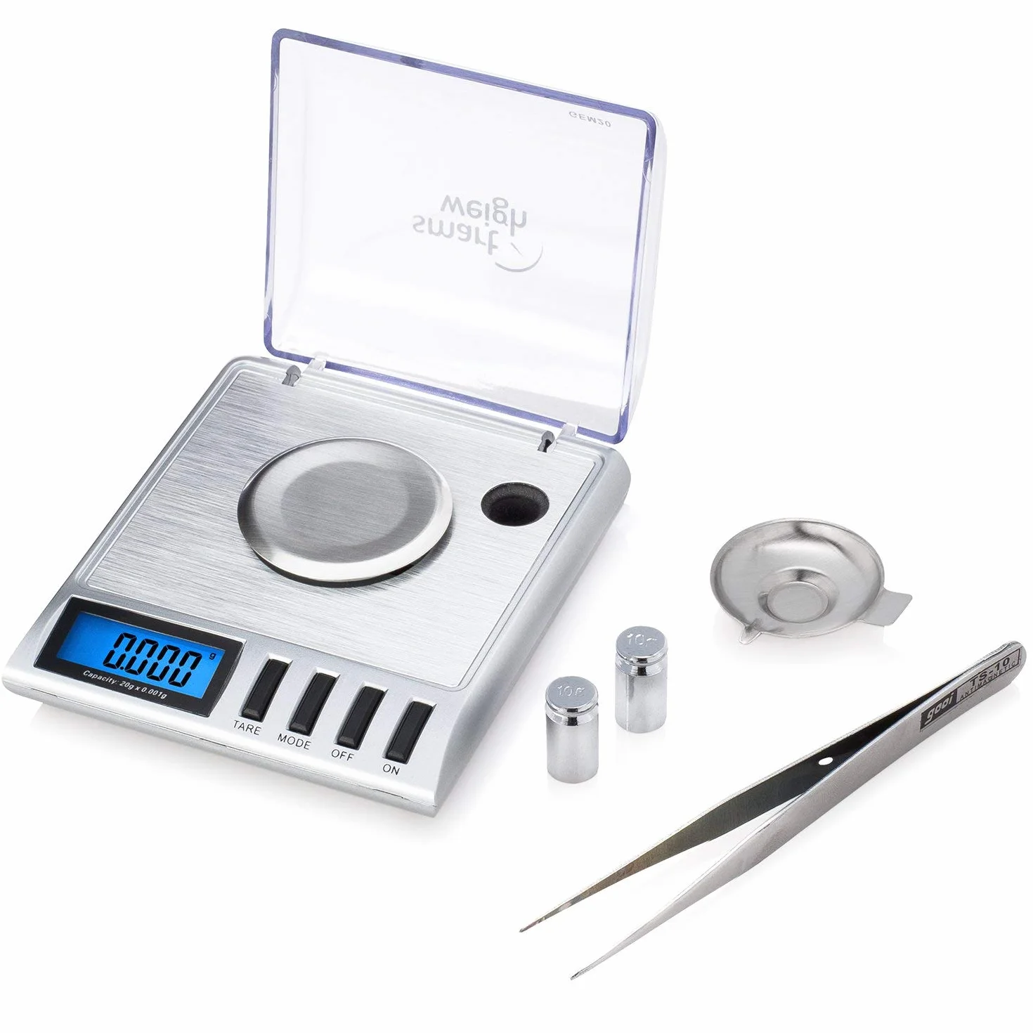 Smart Weigh GEM20 Balance intelligente numérique haute précision 20x0.001g