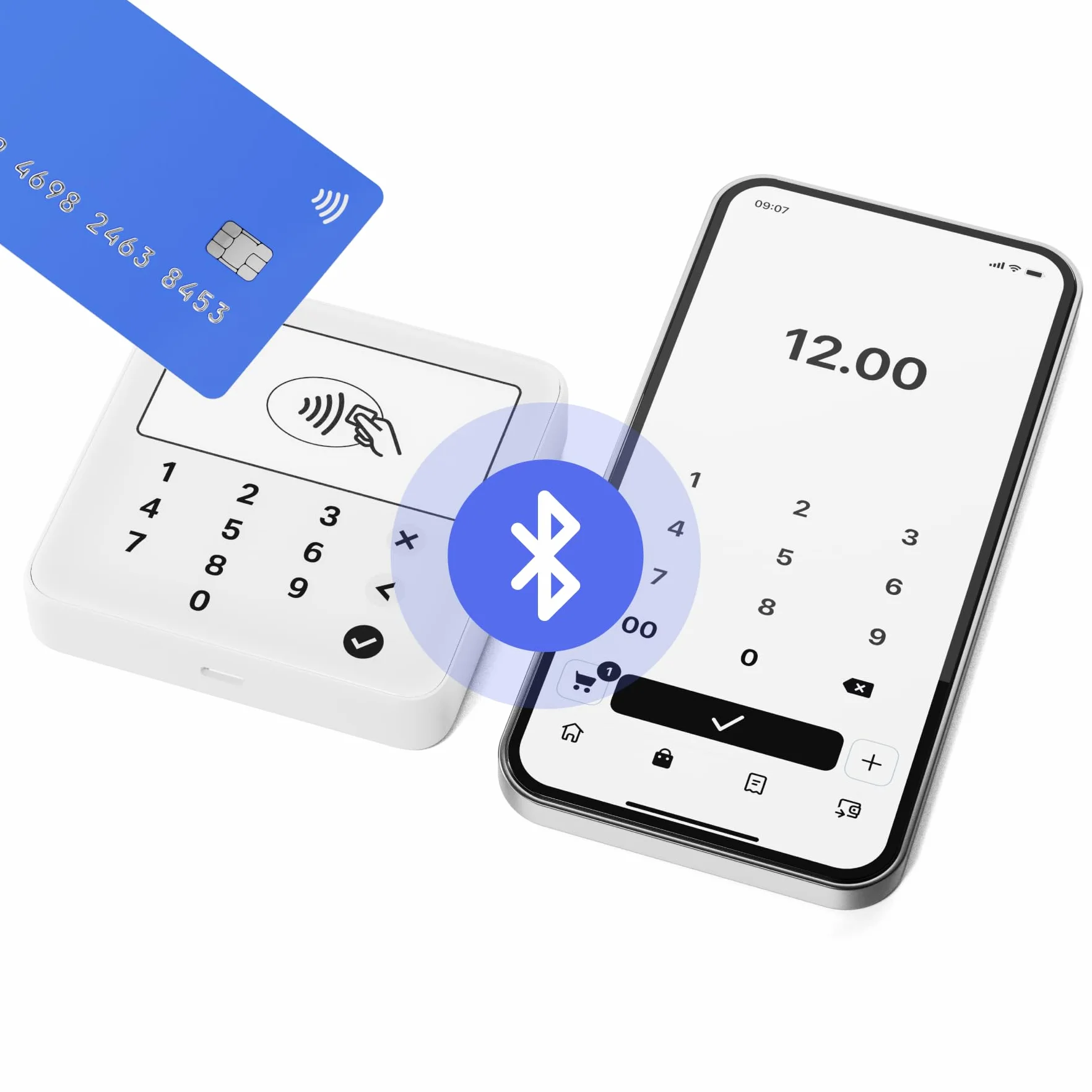 SUMUP Solo Lite Terminal de Paiement Mobile Lecteur de Carte sans Contact Compatible Cartes Bancaires