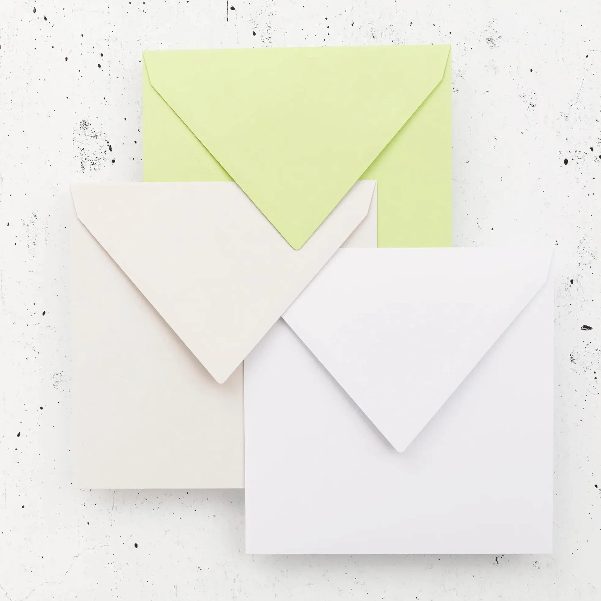 Clairefontaine Enveloppes Gommées 16,5x16,5cm 120g/m² Blanc - Paquet de 20 - Gamme Pollen