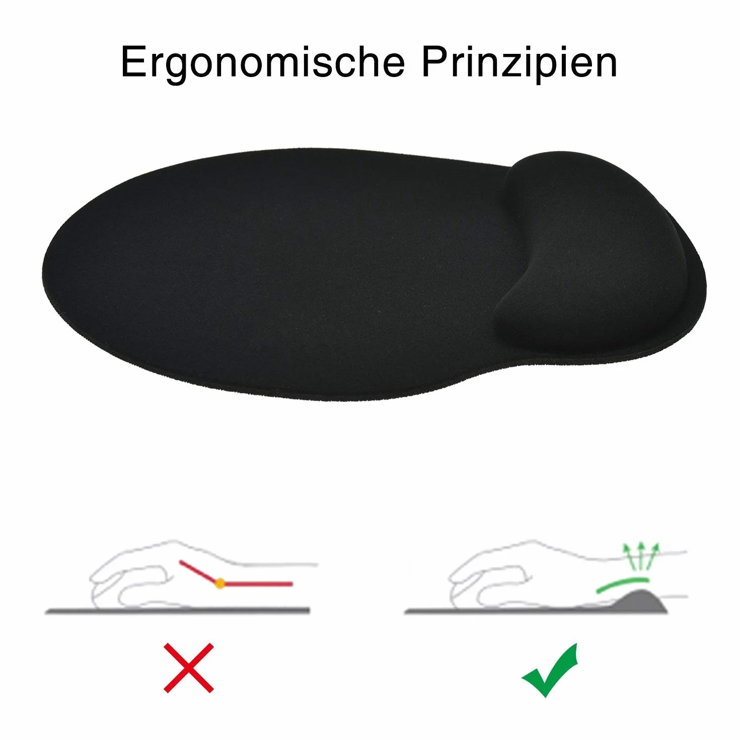 Tapis De Souris avec Repose Poignet en Gel Ergonomique Confort