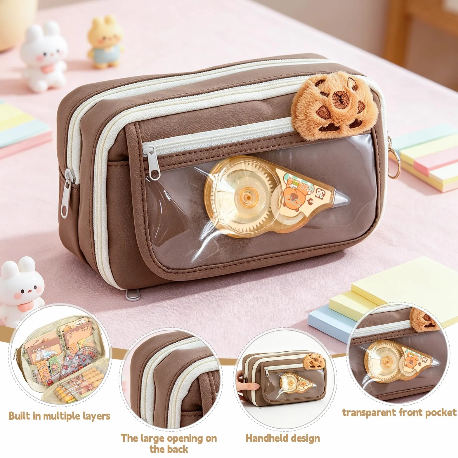 Crayon Trousse Capybara Kawaii Papeterie Set 27 Stück Fourniture Scolaire Idée Cadeau