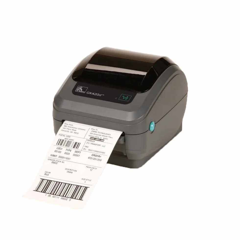 Imprimante d'étiquettes Zebra GK420d 203 dpi 127 mm/s Ethernet Reconditionné