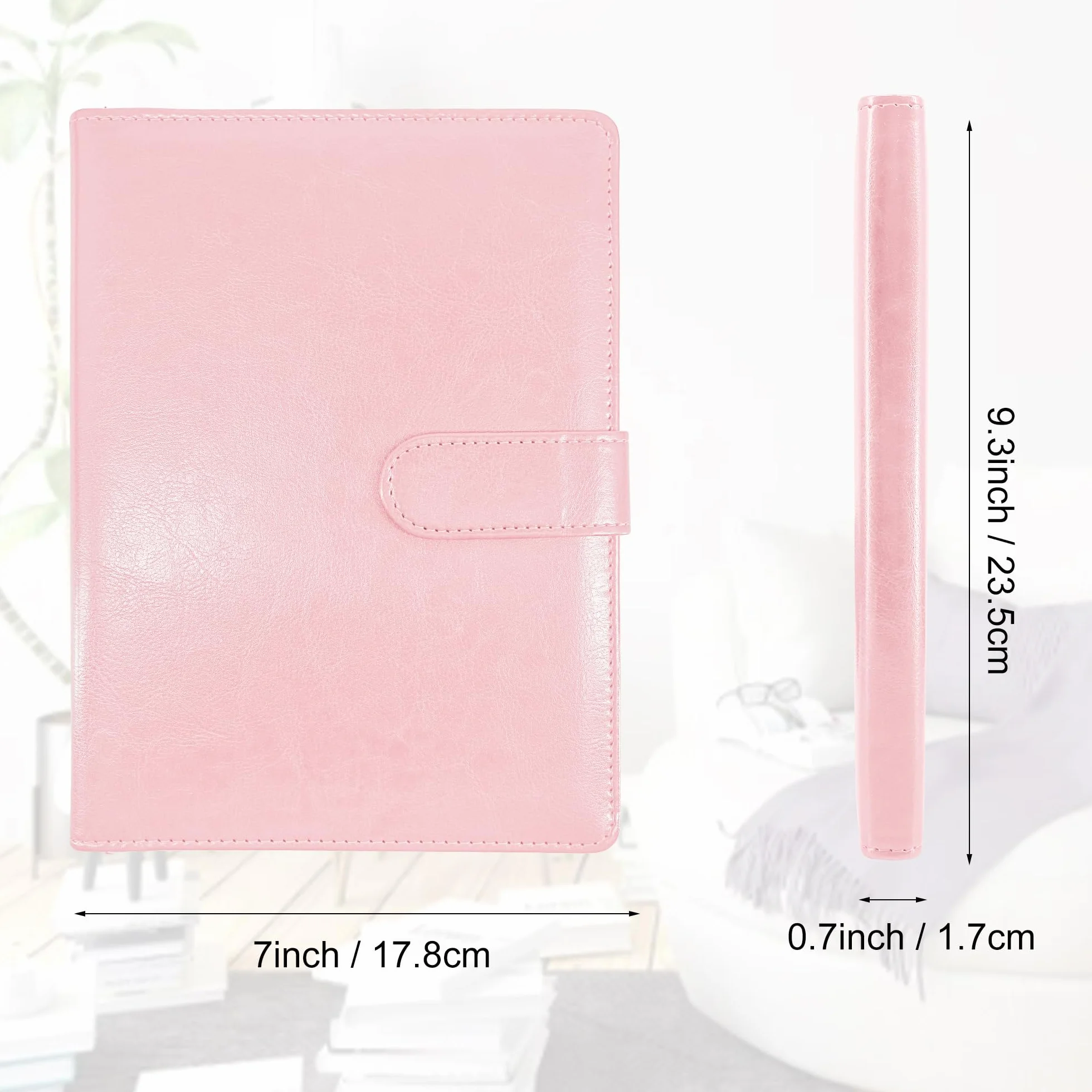 Portfolio A5 Porte Document Mallette Organiseur de Conférence Rose