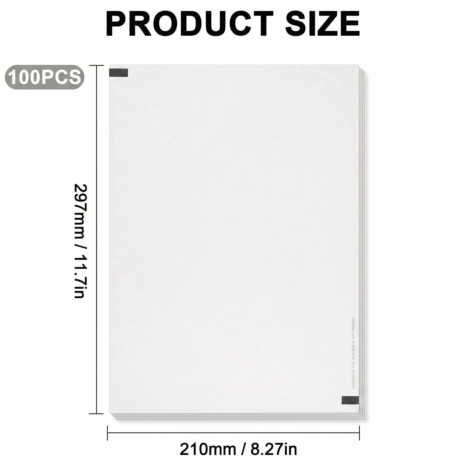 Papier Thermique A4 100 Feuilles, Séchage Rapide, Pliable pour Documents, Web, Photos