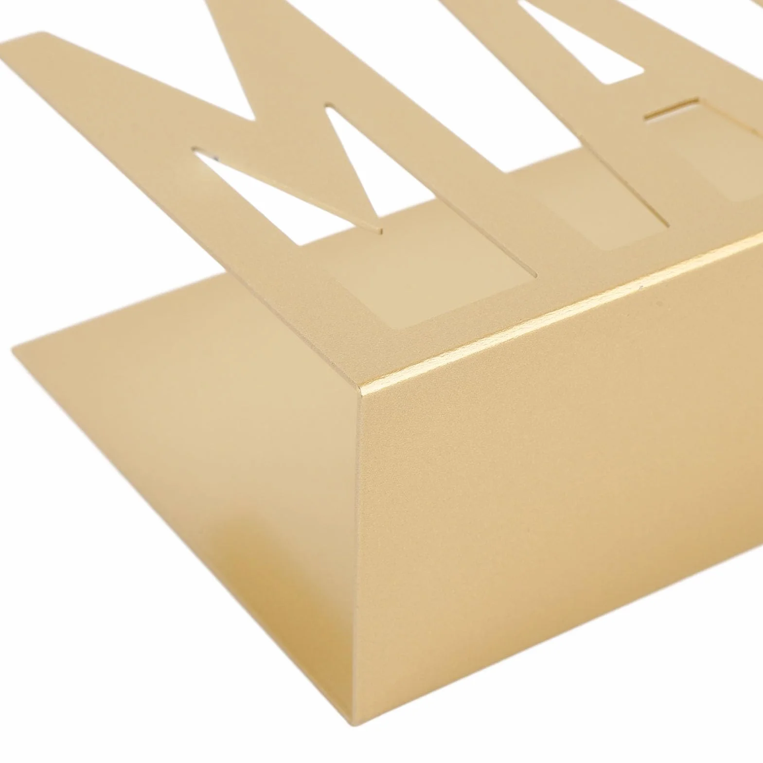 Support Courrier Métal Bureau Design Creux Factures Lettres Papiers (GOLD)