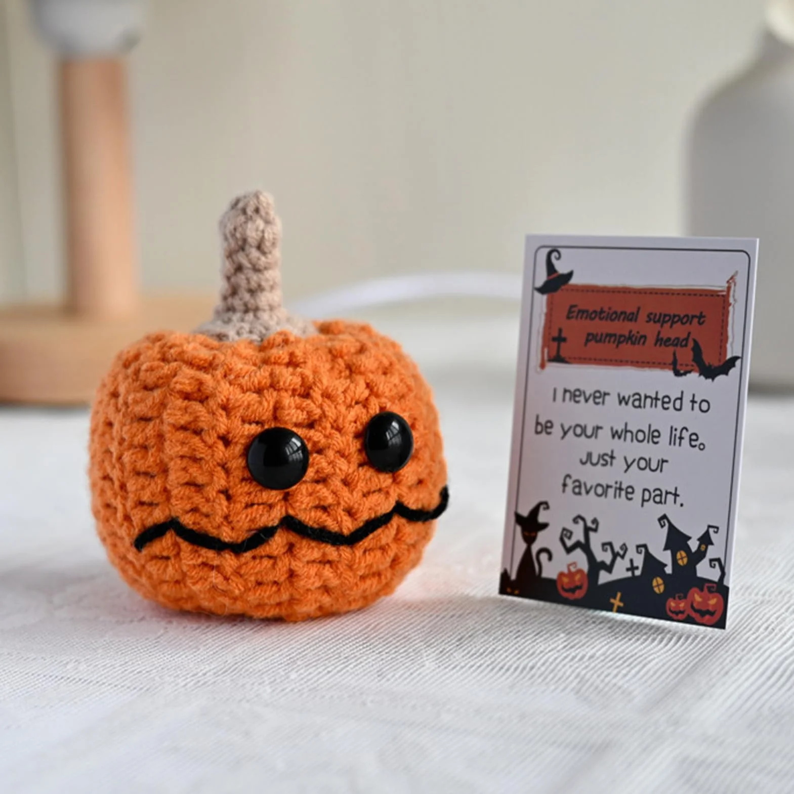Crochet Décoratif avec Carte Motivante, Cadeau Inspirant pour Maison Bureau Anniversaire