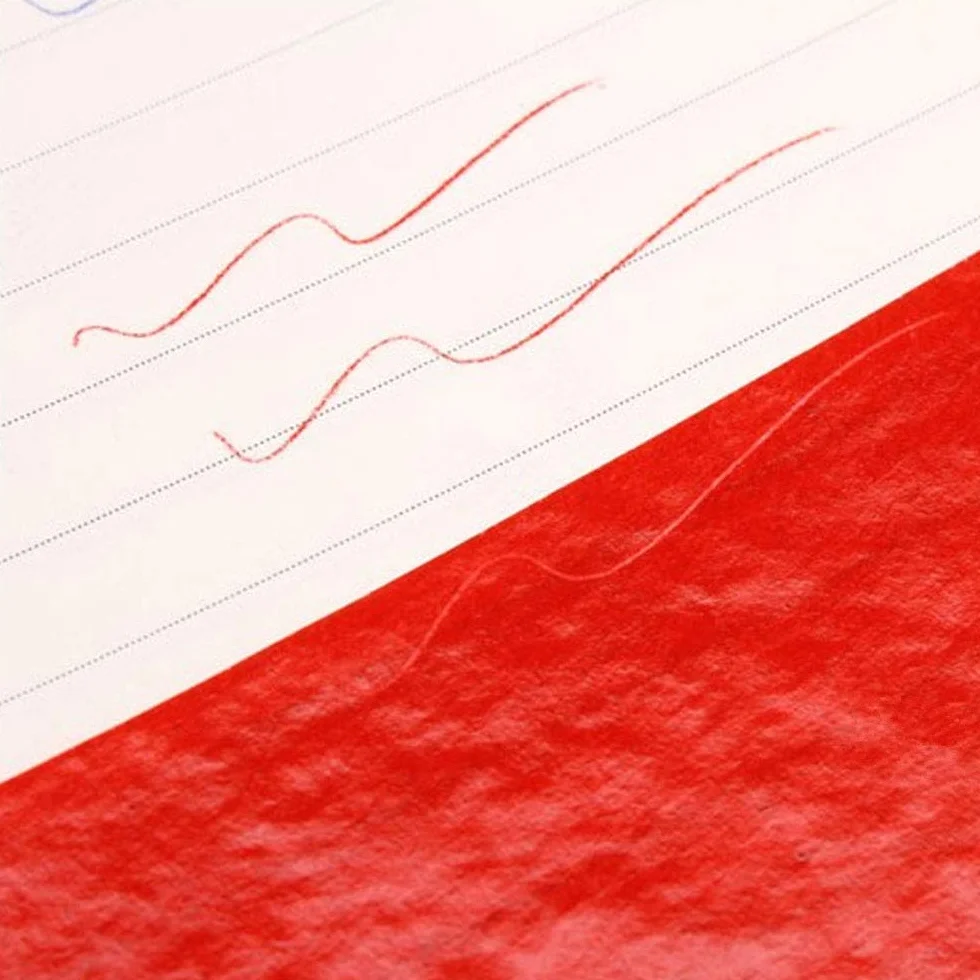 Papier carbone rouge 100 feuilles