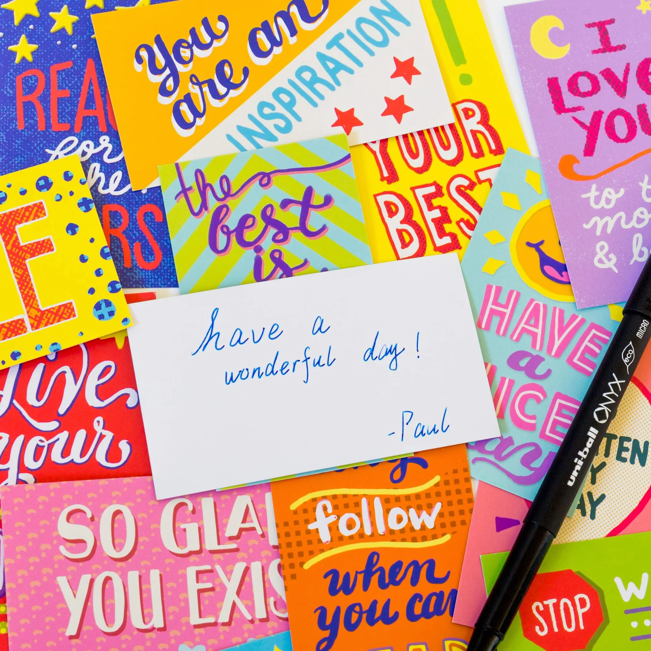 Youngever Lot de 300 Cartes de Motivation, 100 Designs Uniques (Blanc)