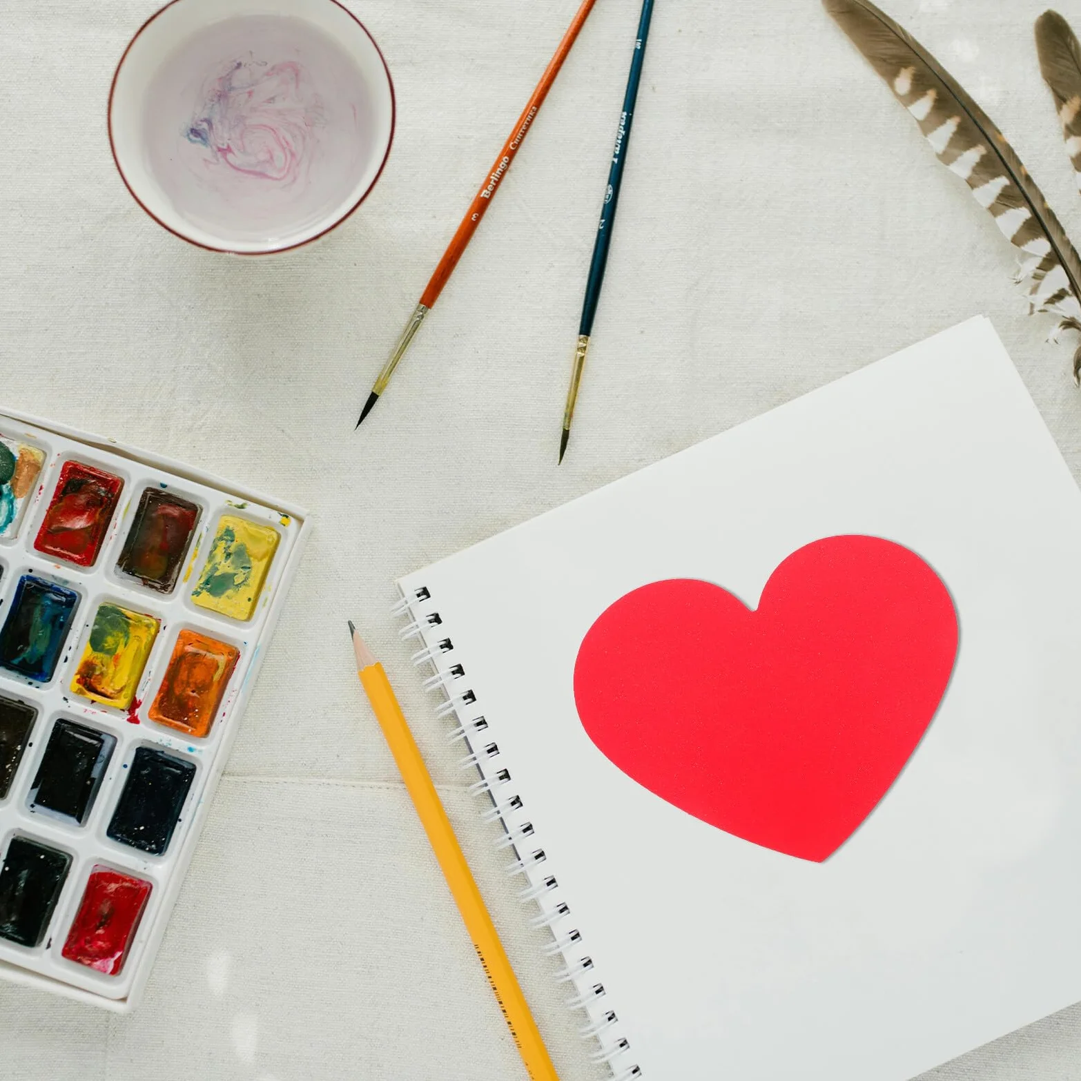 Cartes Découpées en Carton Rouge Cœur Saint-Valentin, Décorations Murales Loisirs Créatifs, Papier Épais Résistant