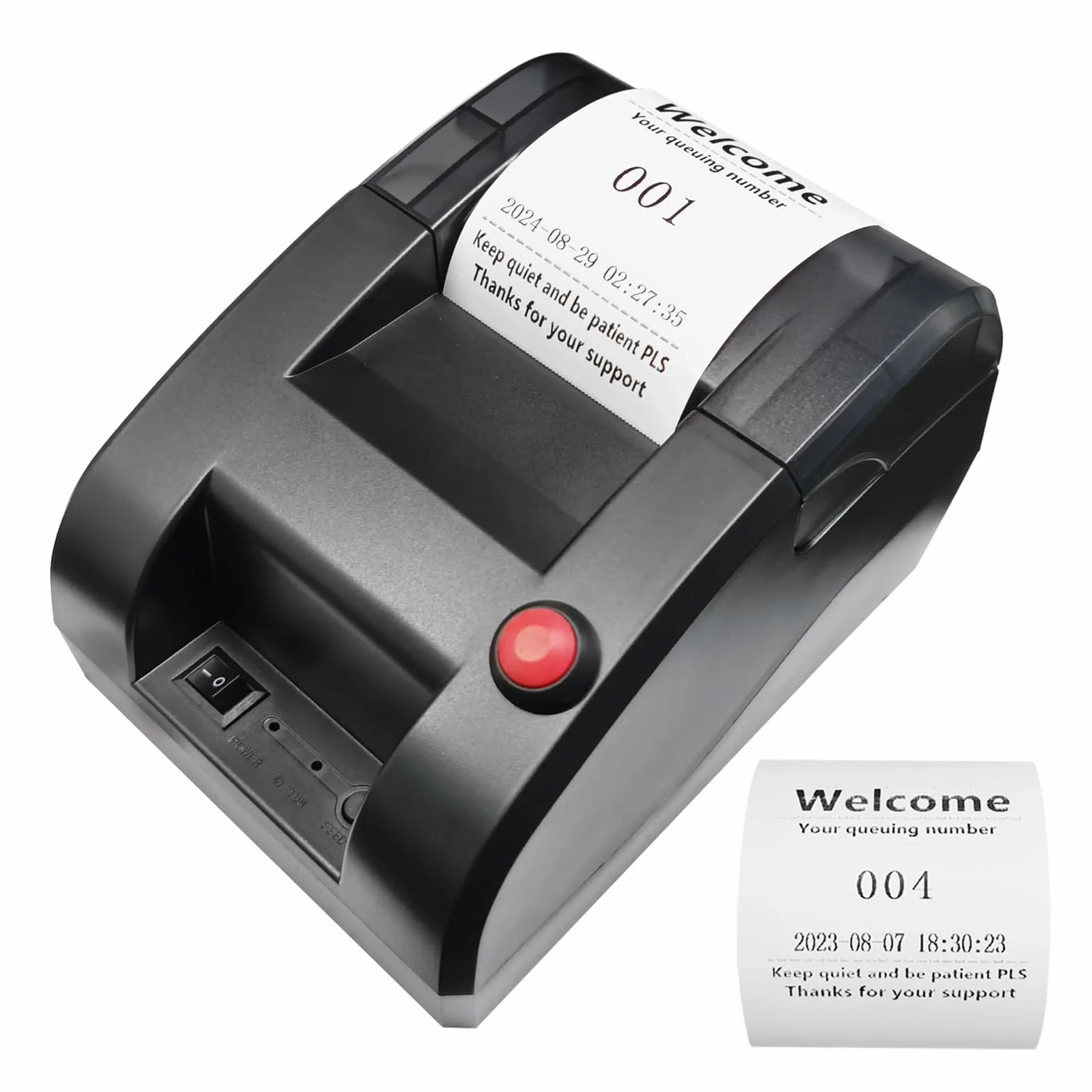 Imprimante thermique ticket 58mm PC modification texte 3 chiffres banque restaurant café