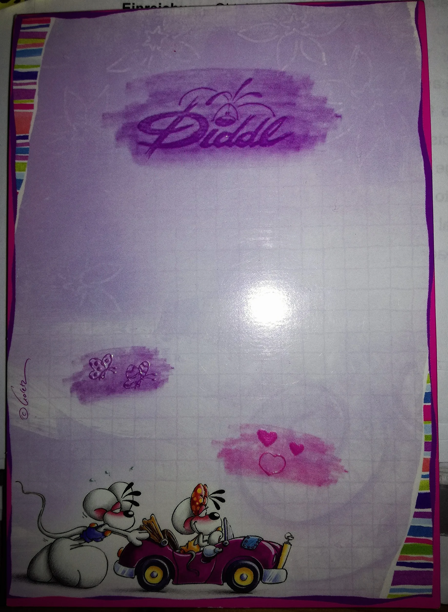 Bloc Notes Diddl Parfum à gratter
