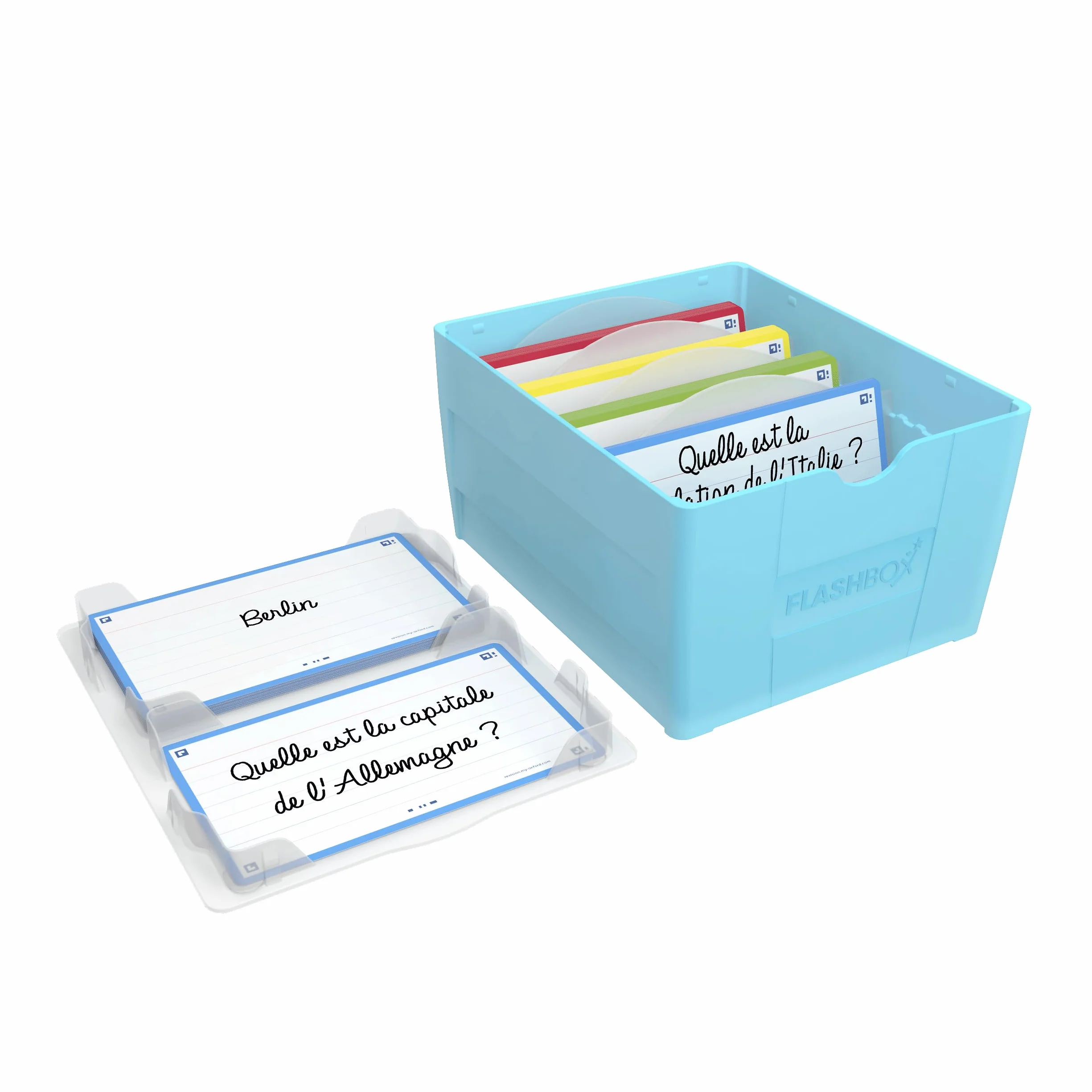 Oxford Flashbox 2.0 boîte pour fiches flashcards 7,5 x 12,5 cm