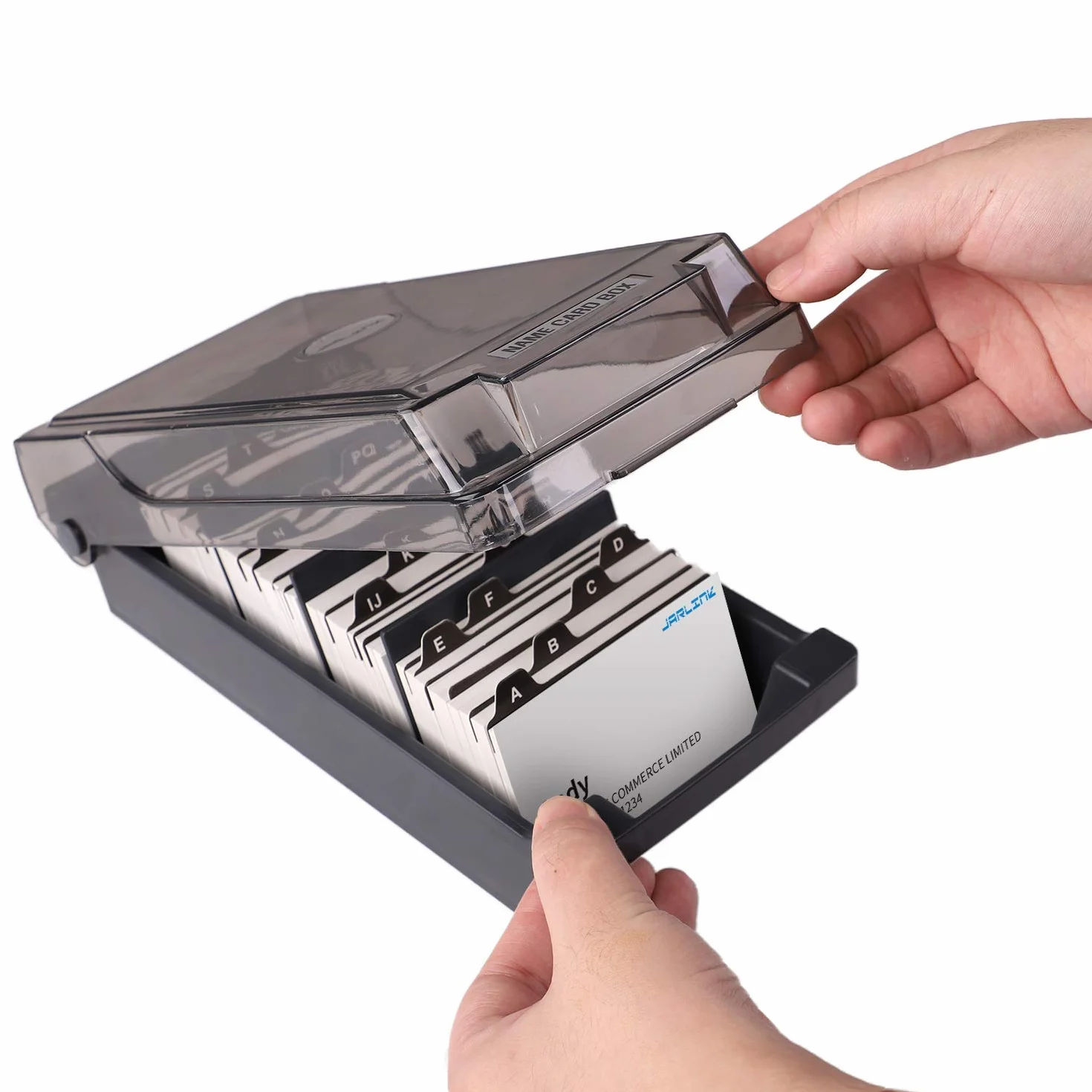 Organiseur de cartes de visite avec intercalaires et onglets pour 500 cartes