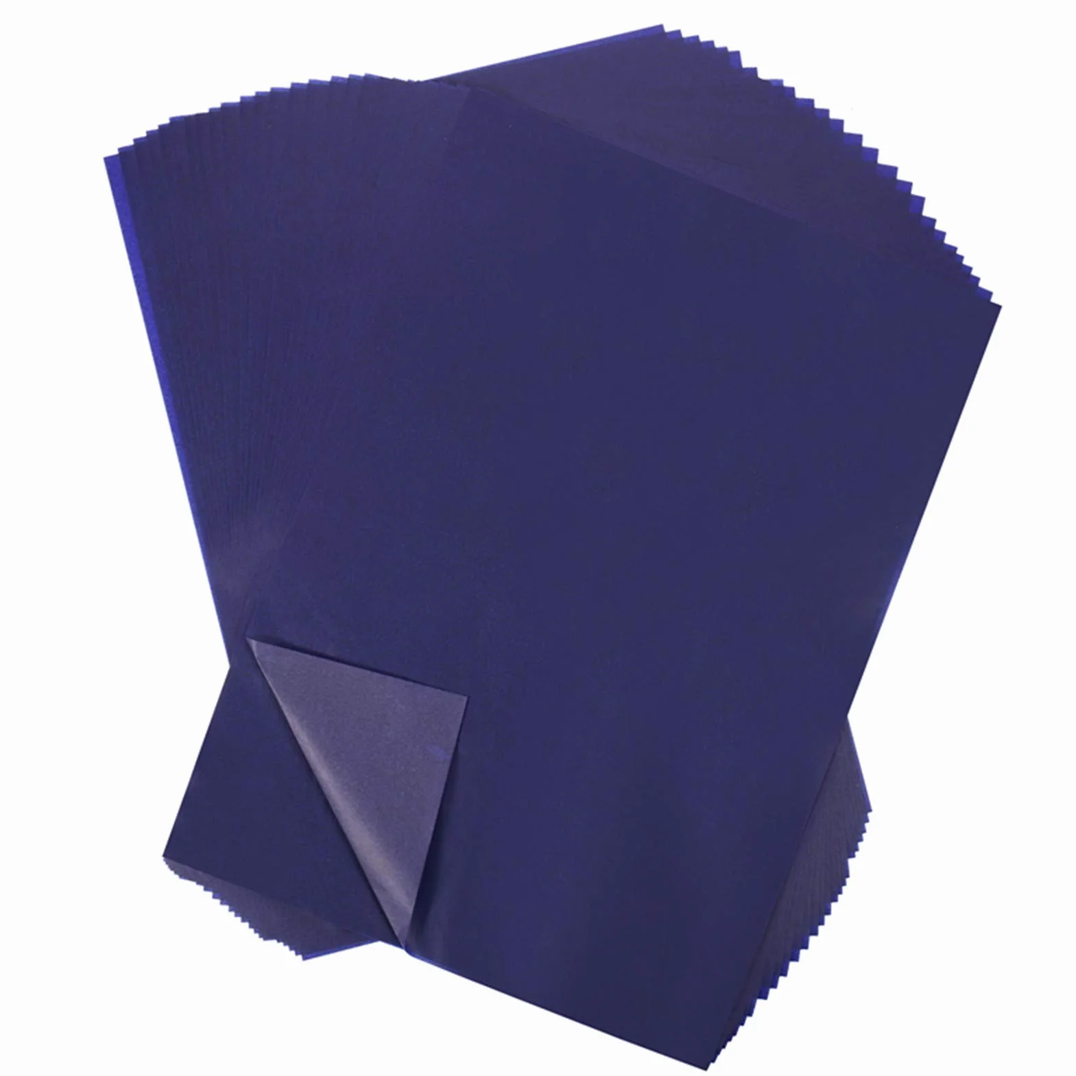 Papier carbone A4 bleu Lot de 100 feuilles pour bricolage artisanat bois toile verre céramique