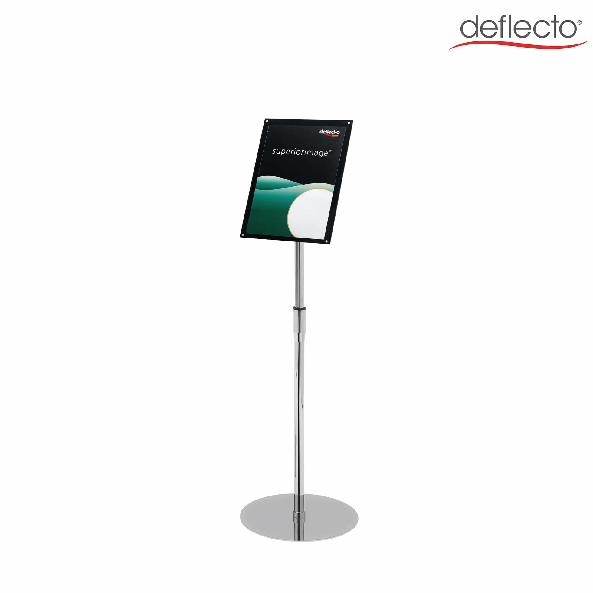 Deflecto Porte-Affiches Sur Pied A4 Bords Biseautés Panneaux D'affichage Réglables Support Télescopique