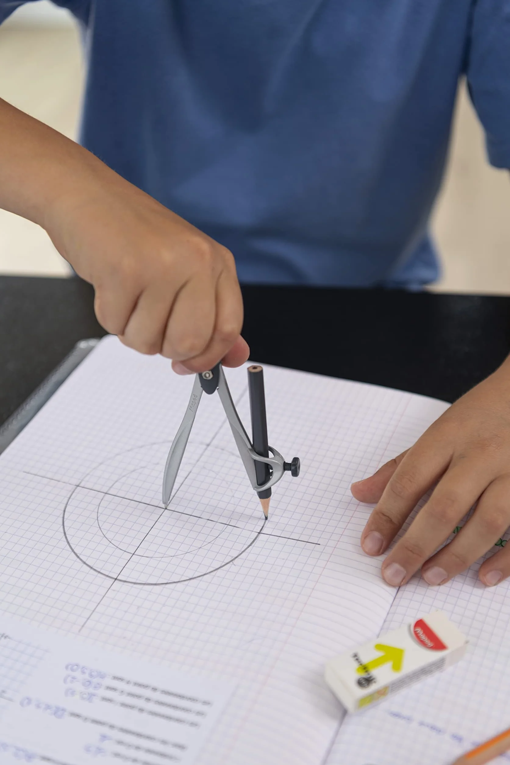 Maped Compas mine Study étui-mines Métal Coffret Gris