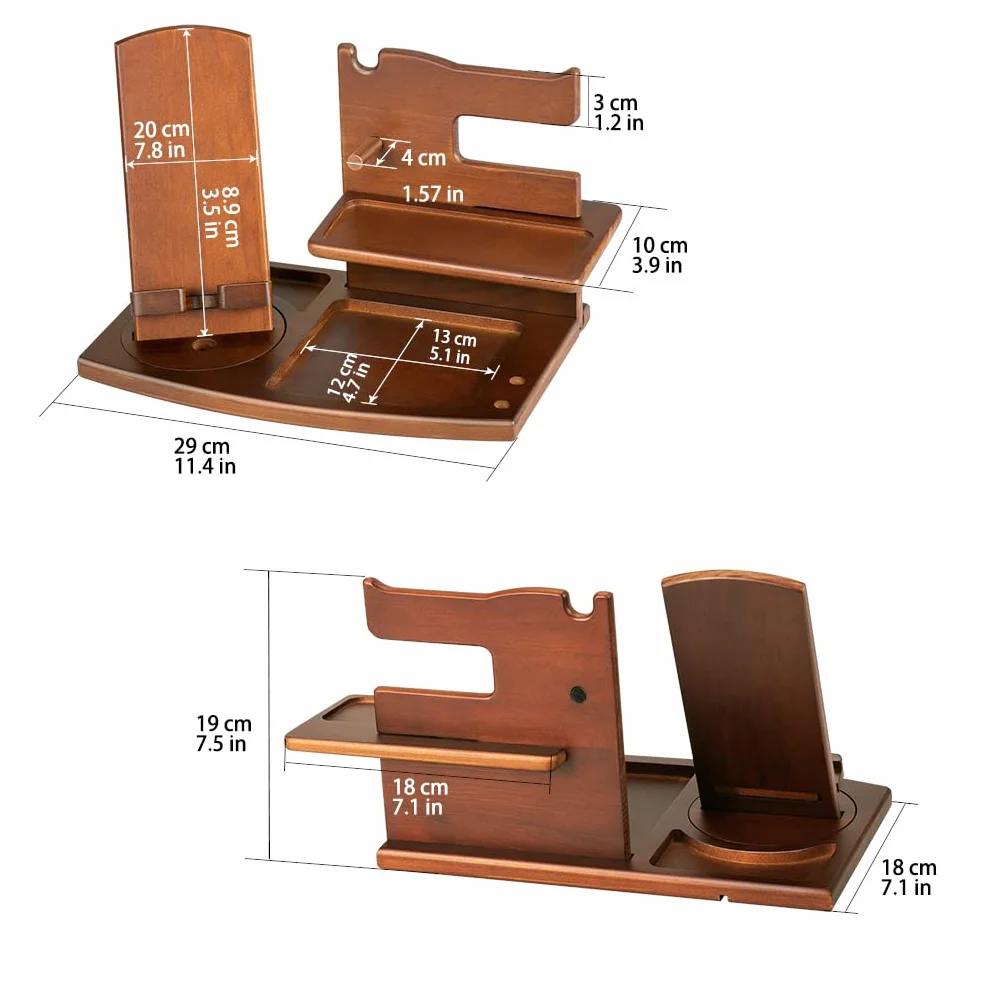 Organisateur de Bureau avec Support Telephone pour Homme Cadeau Noël Anniversaire
