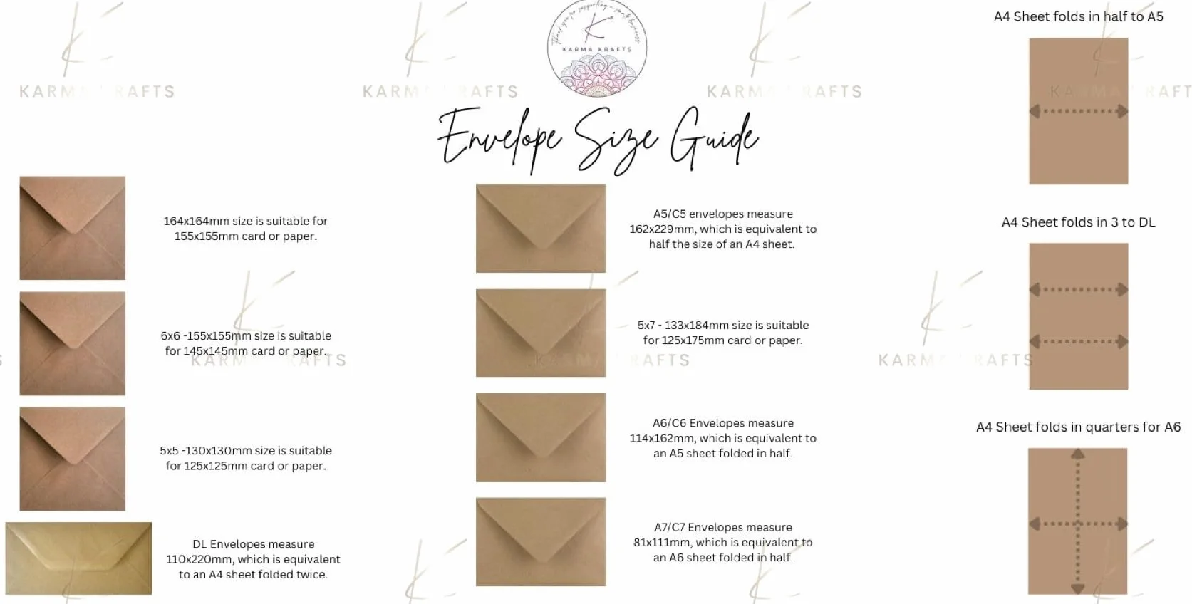 Enveloppes blanches C7/A7 Lot de 12