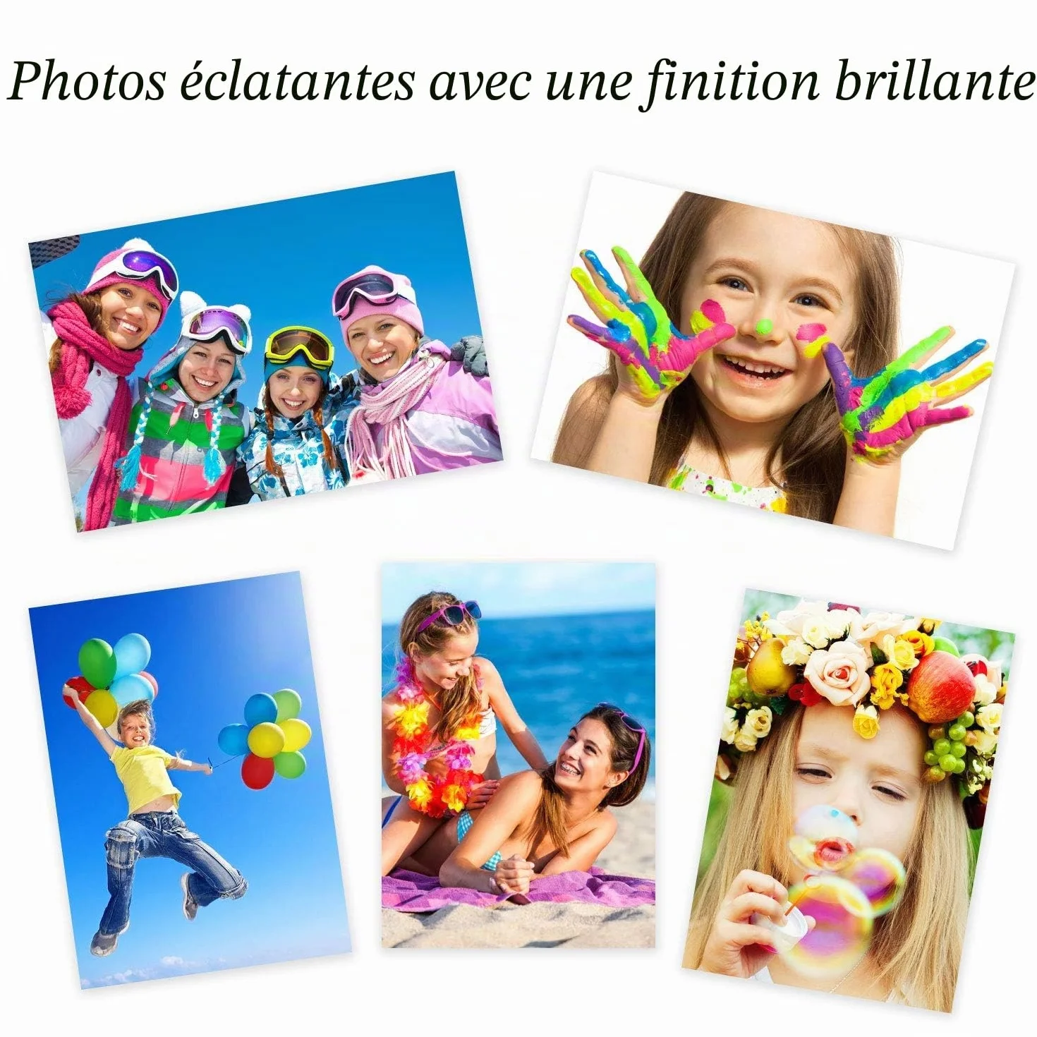 KOALA Papier Photo Double Face Brillant A4 120 g/m² 100 feuilles pour imprimante Jet d'encre