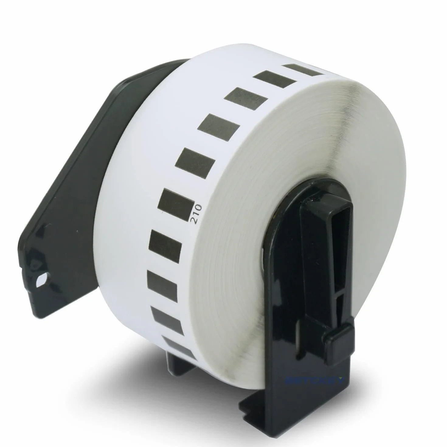 BETCKEY DK-22210 Étiquettes 29mm x 30.48m Noir sur Blanc Papier Continu pour Imprimantes QL Brother