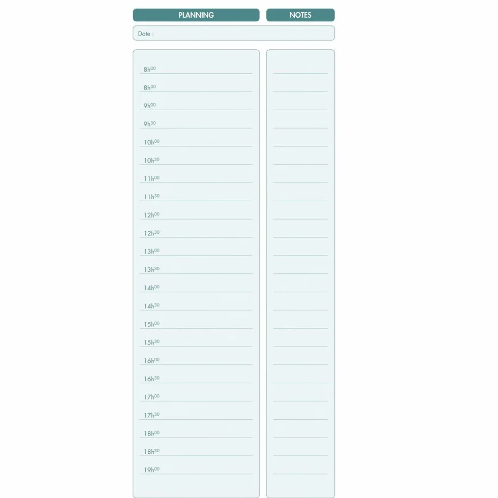 Exacompta carnet spiralé A faire ce jour 125 feuilles 297 x 140 mm certifié PEFC