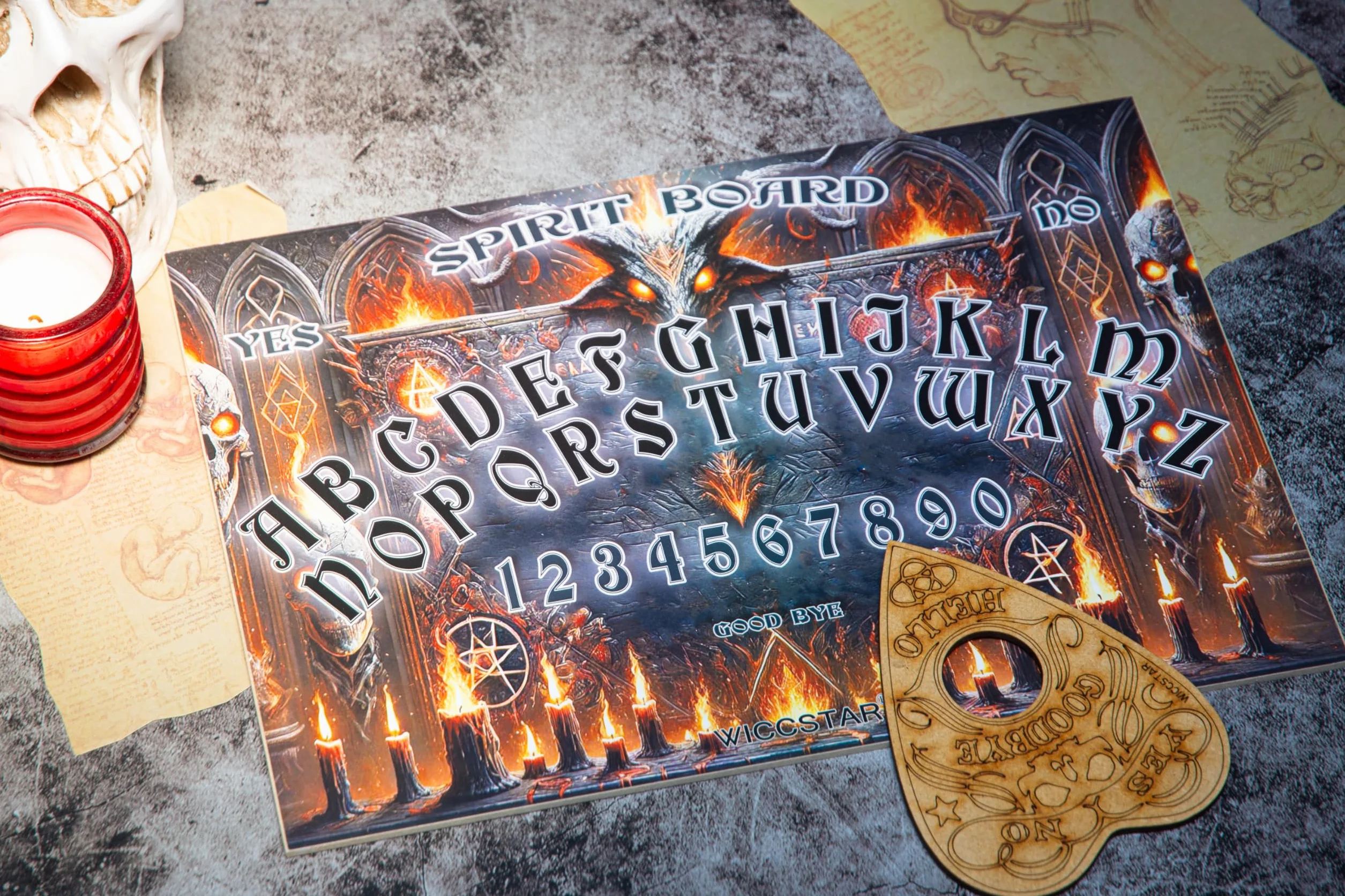 Planche Ouija avec instructions détaillées