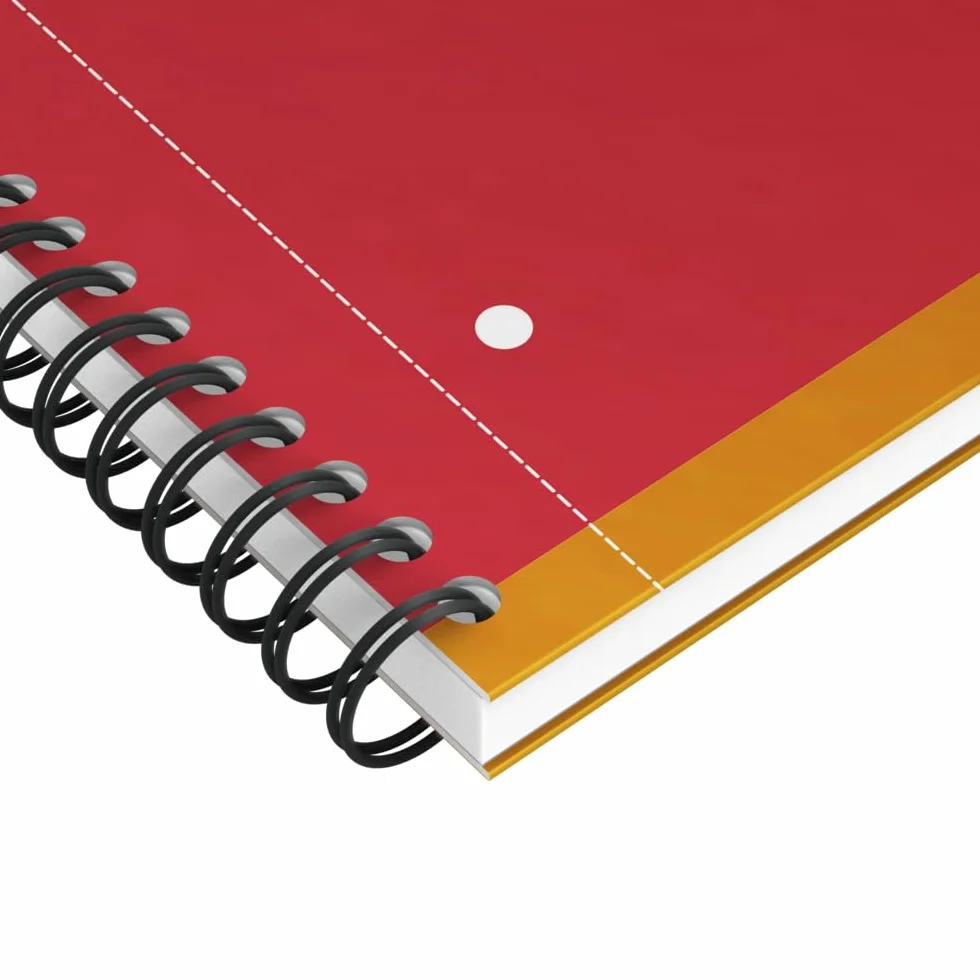 OXFORD Cahier International Notebook A4+ Ligné 6mm 160 Pages Reliure Intégrale Couverture Carte Orange