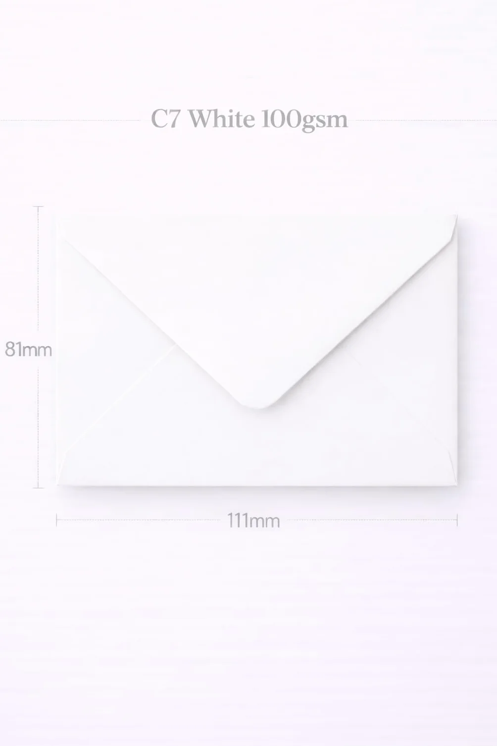 Enveloppes blanches C7/A7 Lot de 12
