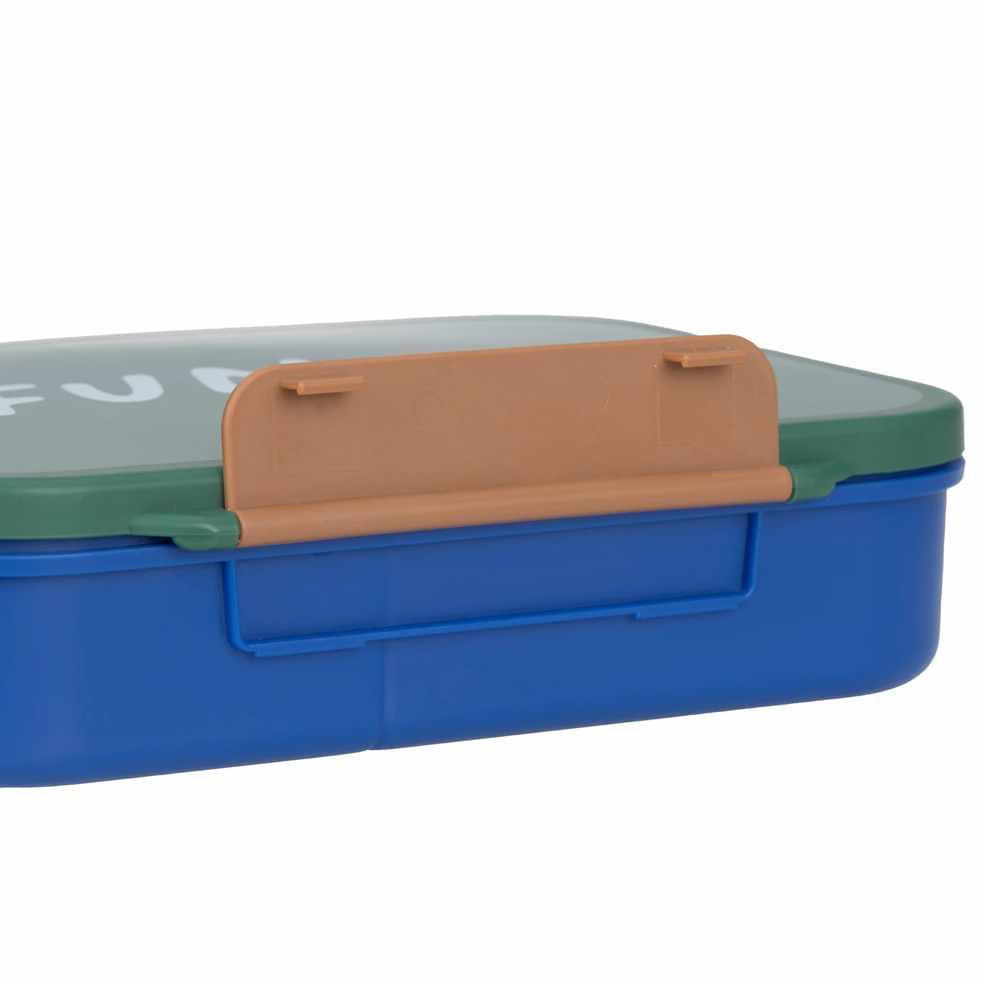 LÄSSIG Boîte à pain enfants sans BPA avec séparation amovible Little Gang Rainbow green