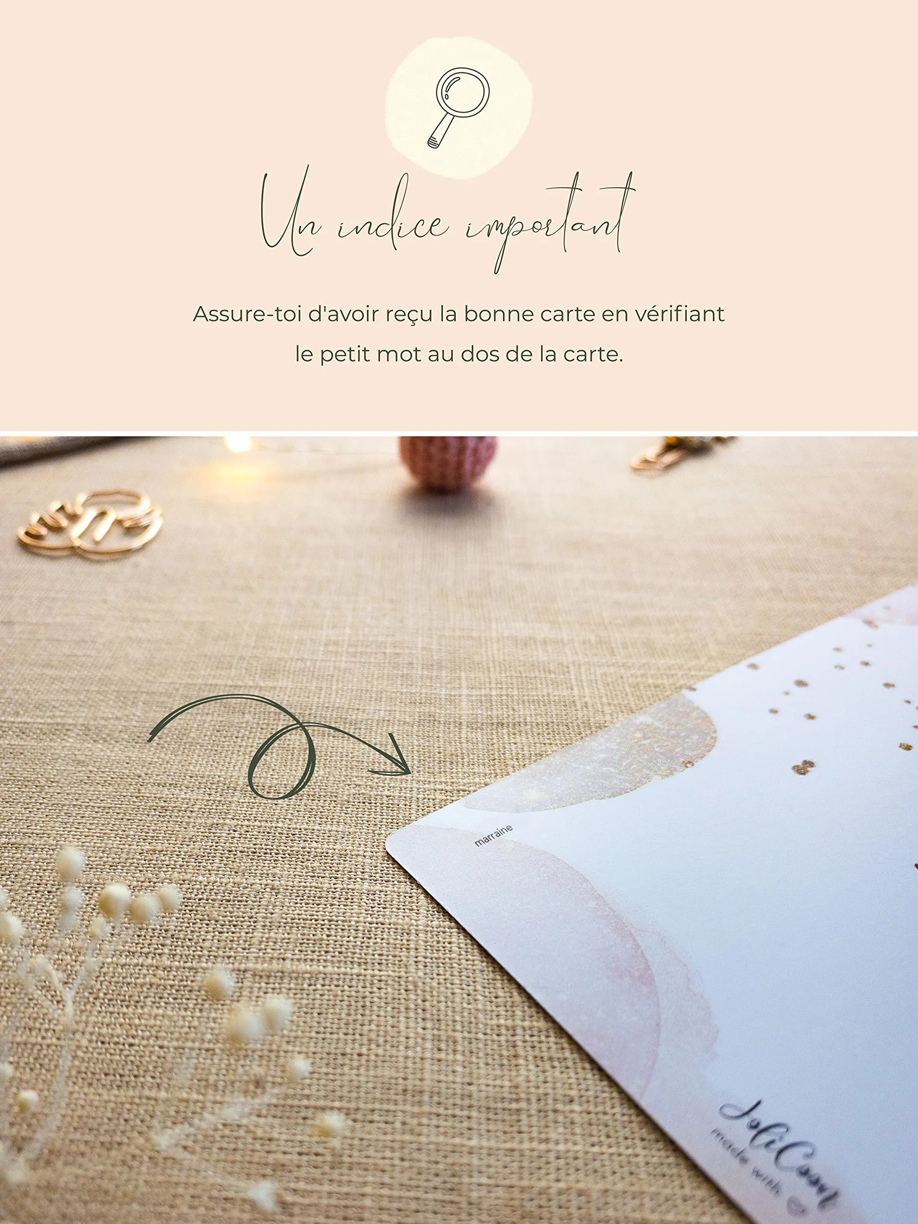 Carte à gratter Marraine demande avec enveloppe