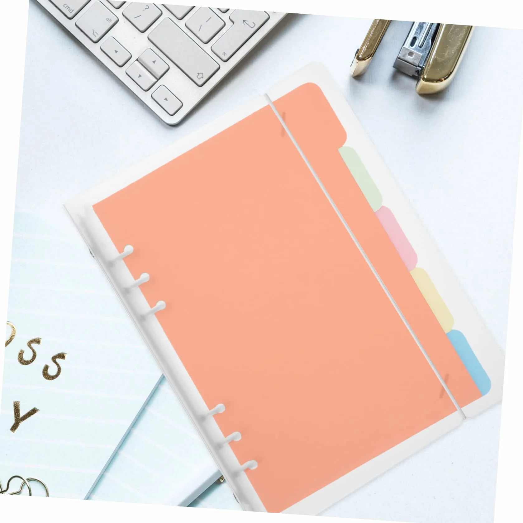 Artibetter Classeur A5 à 6 Anneaux Pp Semi-transparent, Lot de 2