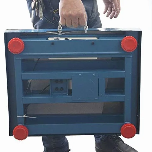 KATSU Balance Industrielle à Plate-Forme 300KG Rechargeable Affichage LED 42 x 52cm Acier Antirouille