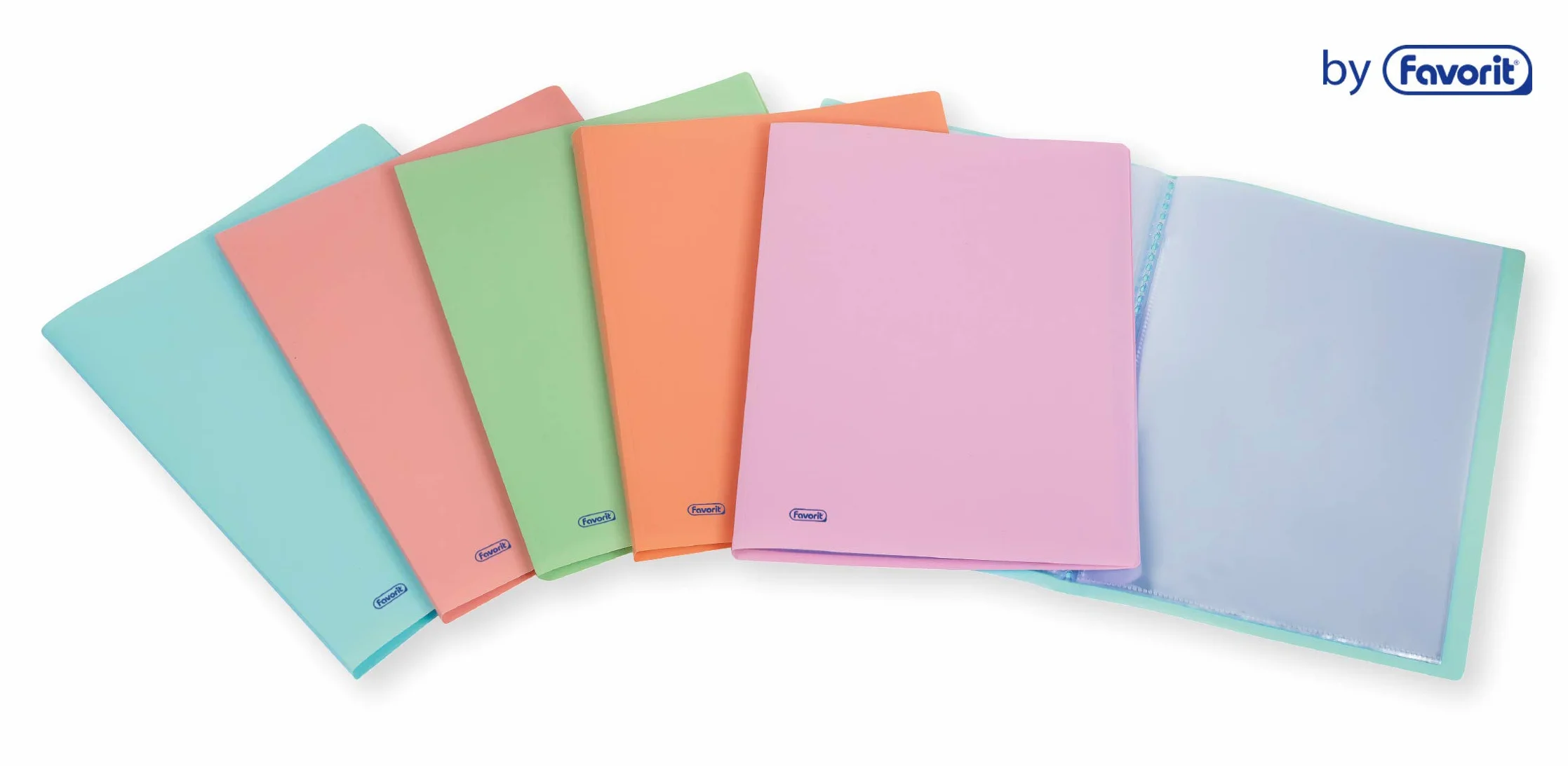 Favorit Porte-vues P @ Stel 40 pochettes lisses 22 x 30 cm couleur pêche