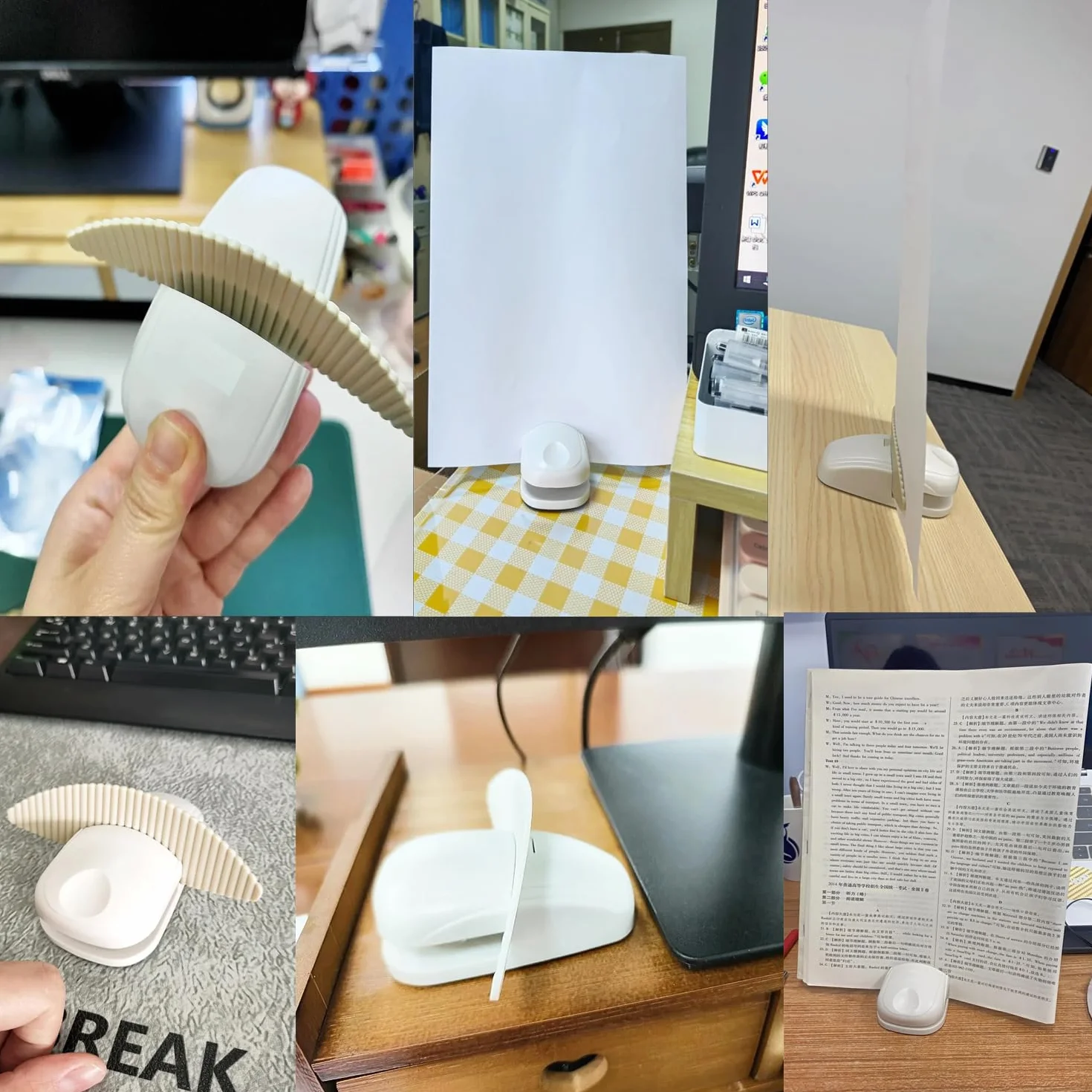 Support de documents pour imprimante, porte-copie de bureau pinces à pince