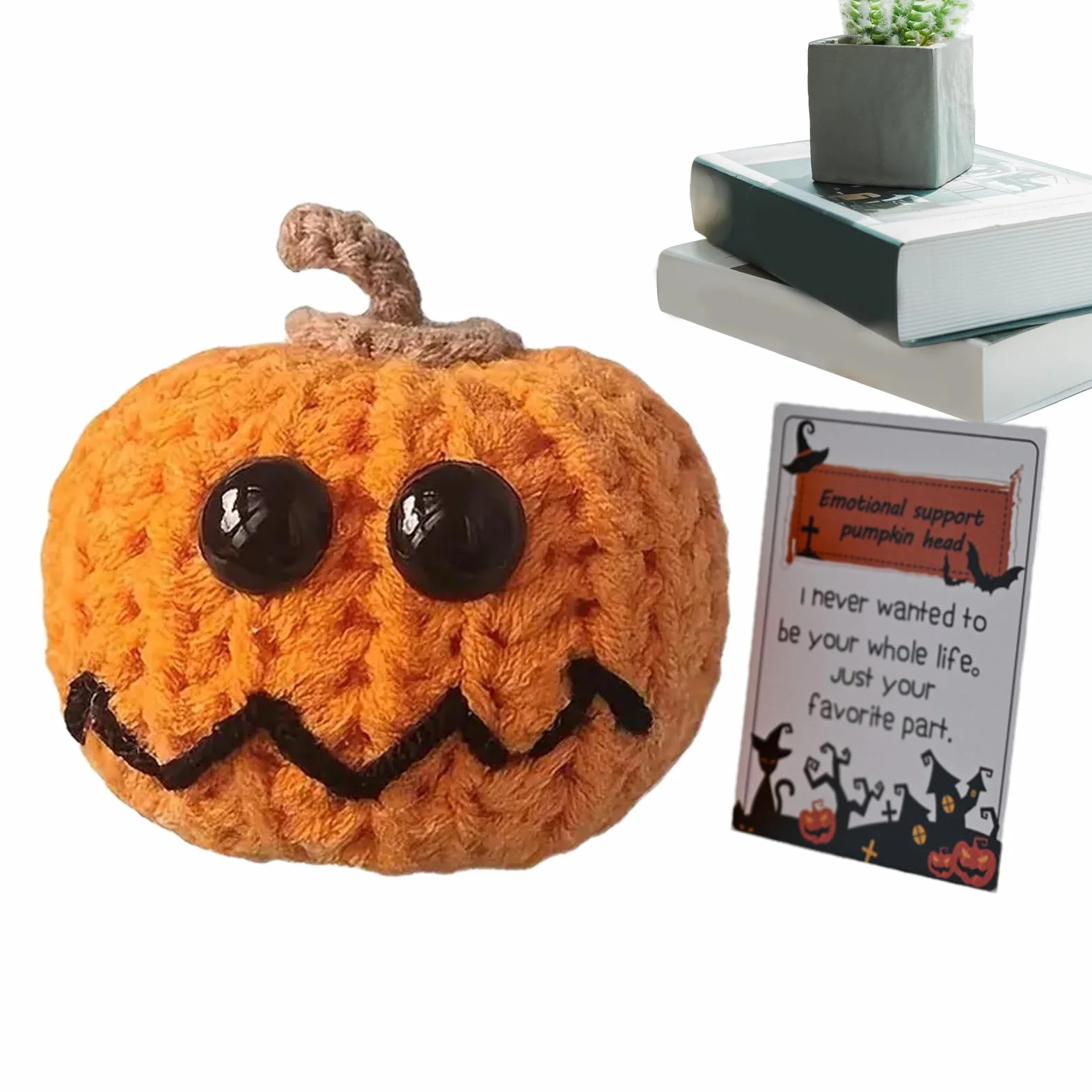 Crochet Décoratif avec Carte Motivante, Cadeau Inspirant pour Maison Bureau Anniversaire