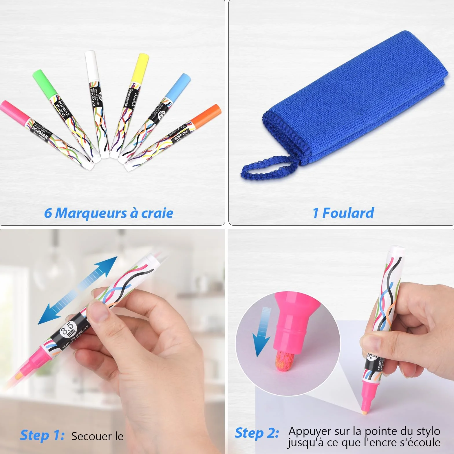 POPRUN Tableau Blanc Calendrier Mural Planning Semainier Mensuel Transparent Effaçable Planificateur Hebdomadaire Organisateur Familial