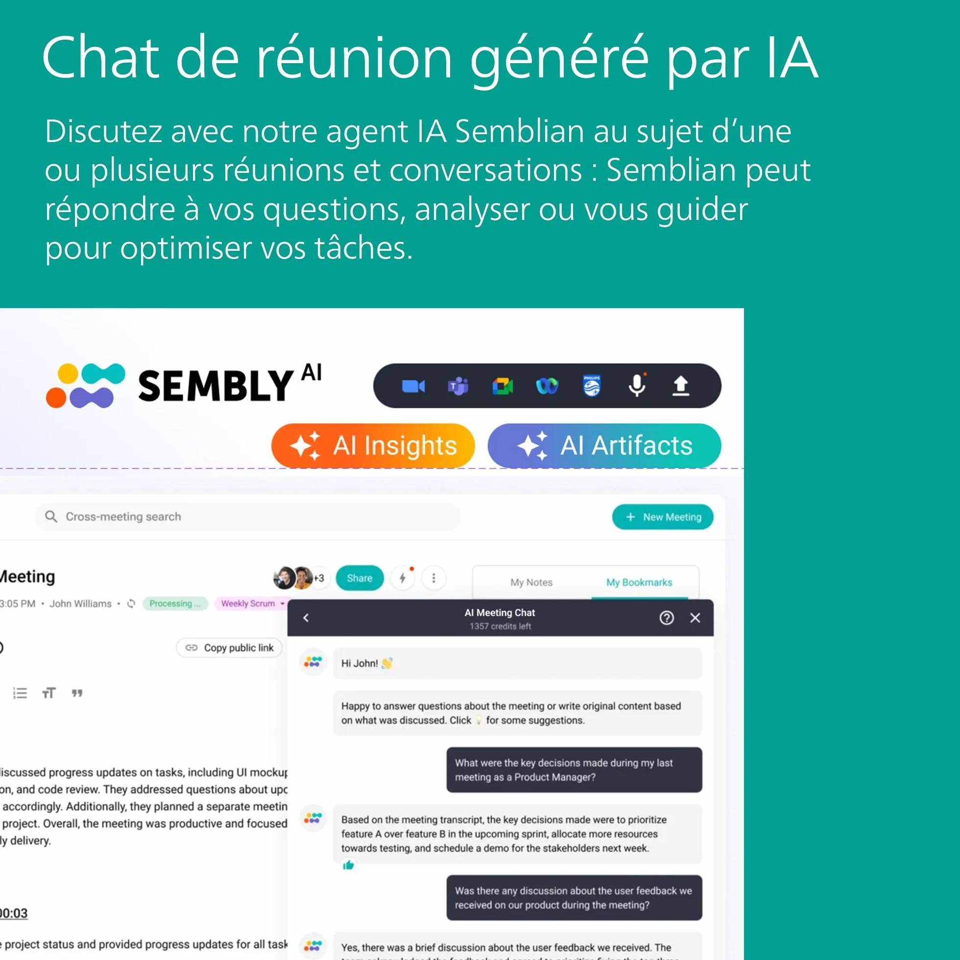 Philips VoiceTracer DVT1600 Stylo enregistreur 32 Go Sembly AI Transcription résumés