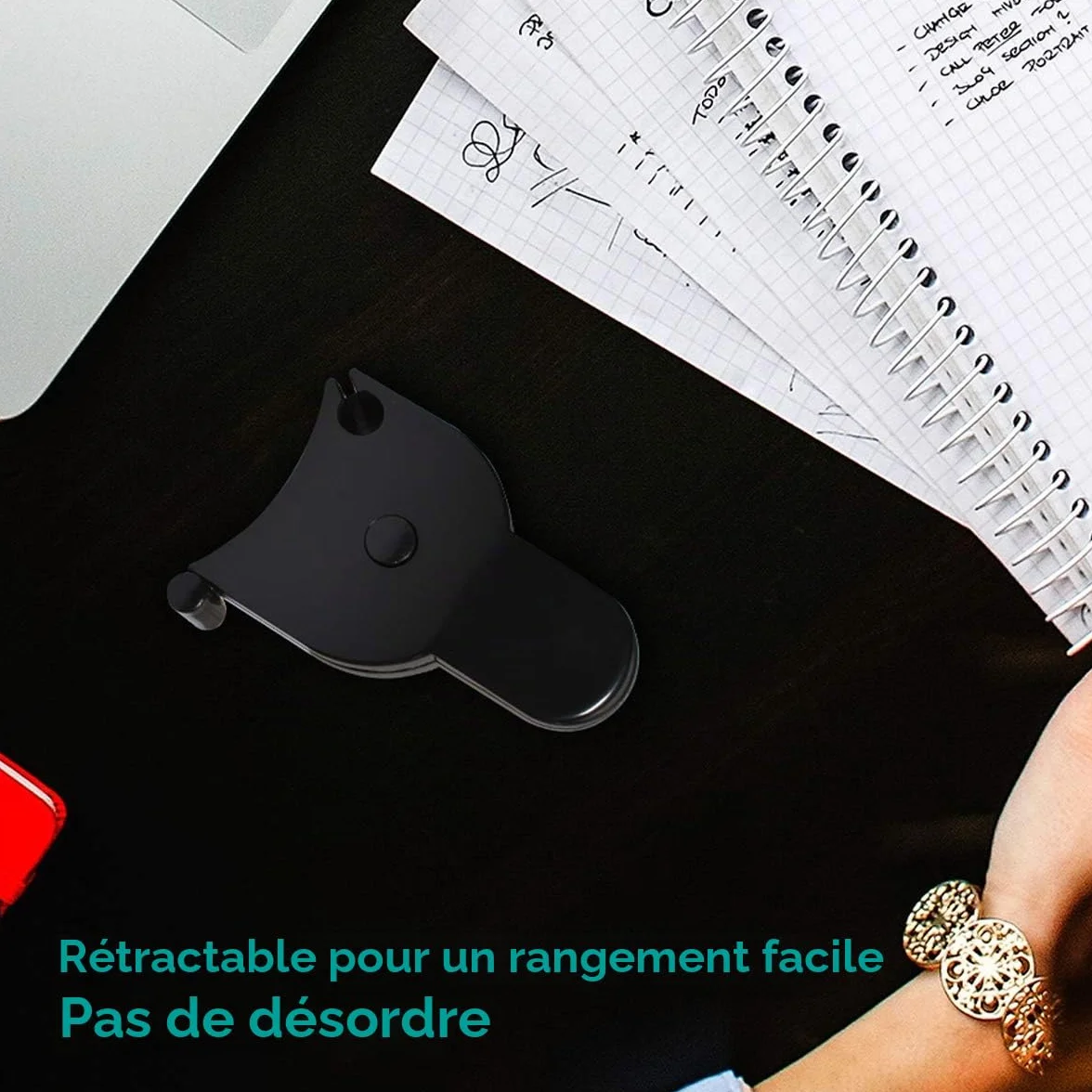 Ruban à Mesurer pour le Corps - Mètre Ruban Auto-Bloquant - Outil Précis pour Taille Poitrine Hanches Bras Cuisses - Ruban de Mesure Rétractable