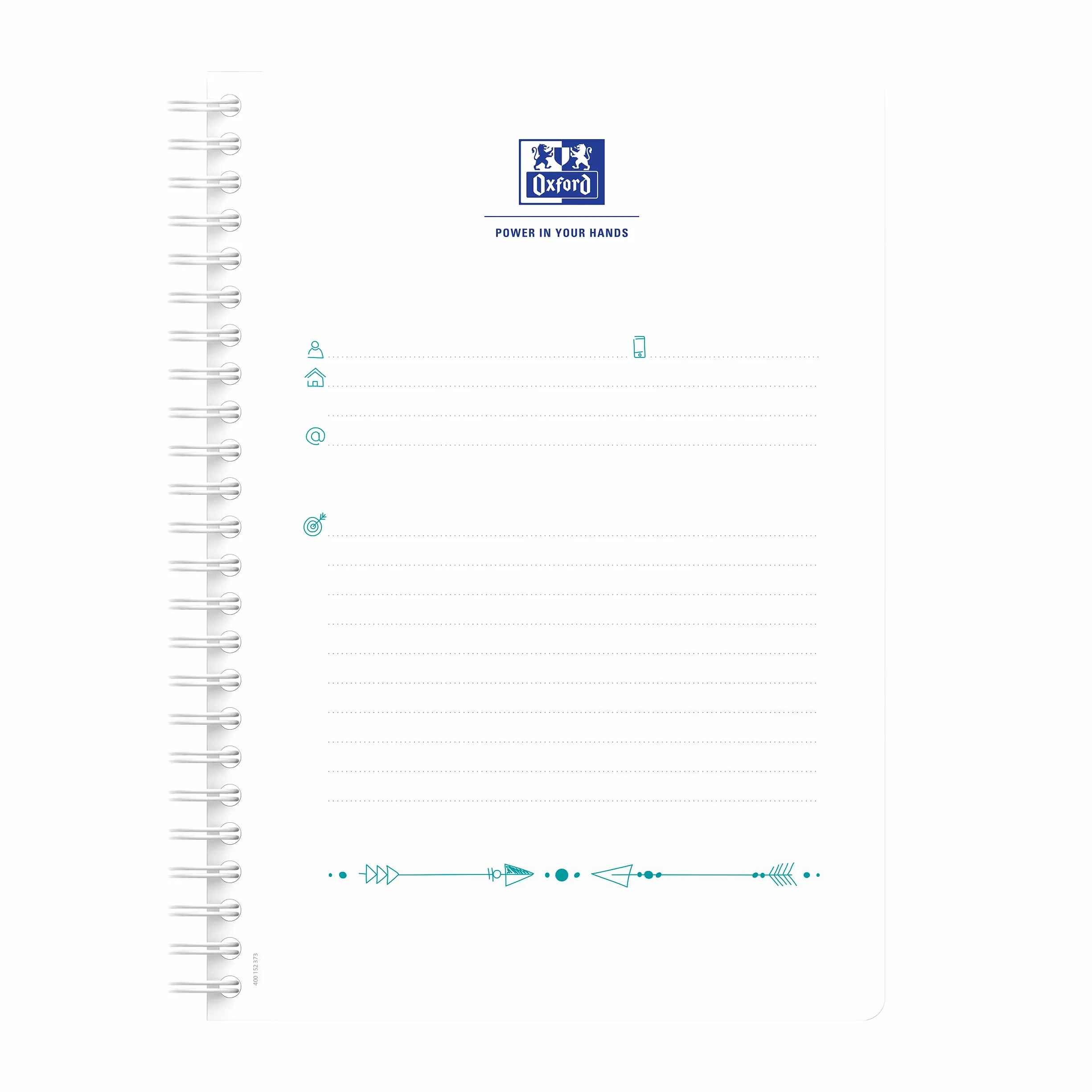 Cahier Spirales A5 Petits Carreaux 120 Pages Oxford Floral Pastel Lot de 2
