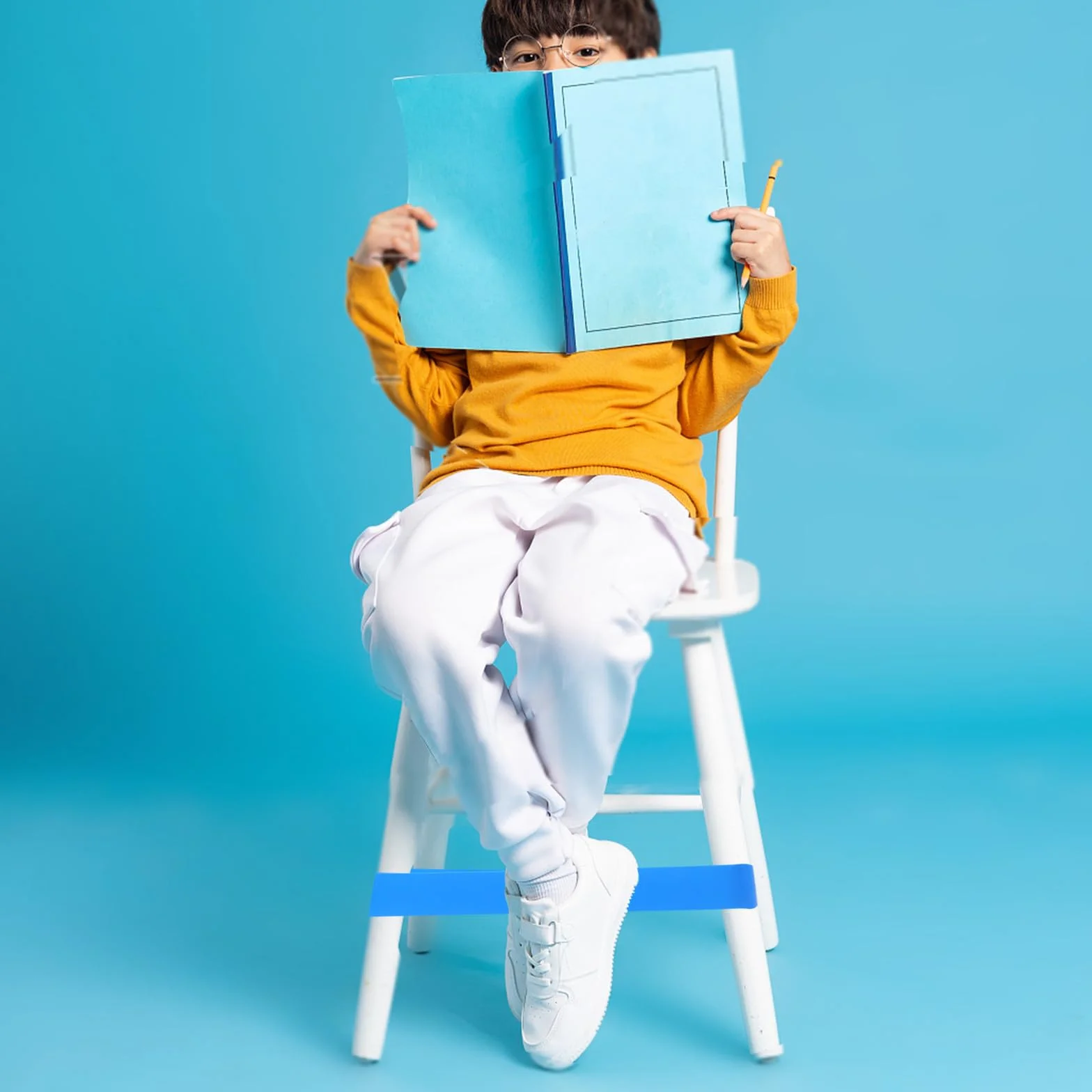 Lot de 15 Bandes Élastiques Colorées pour Chaises de Classe et Bureau Sangles Anti-Dérapantes
