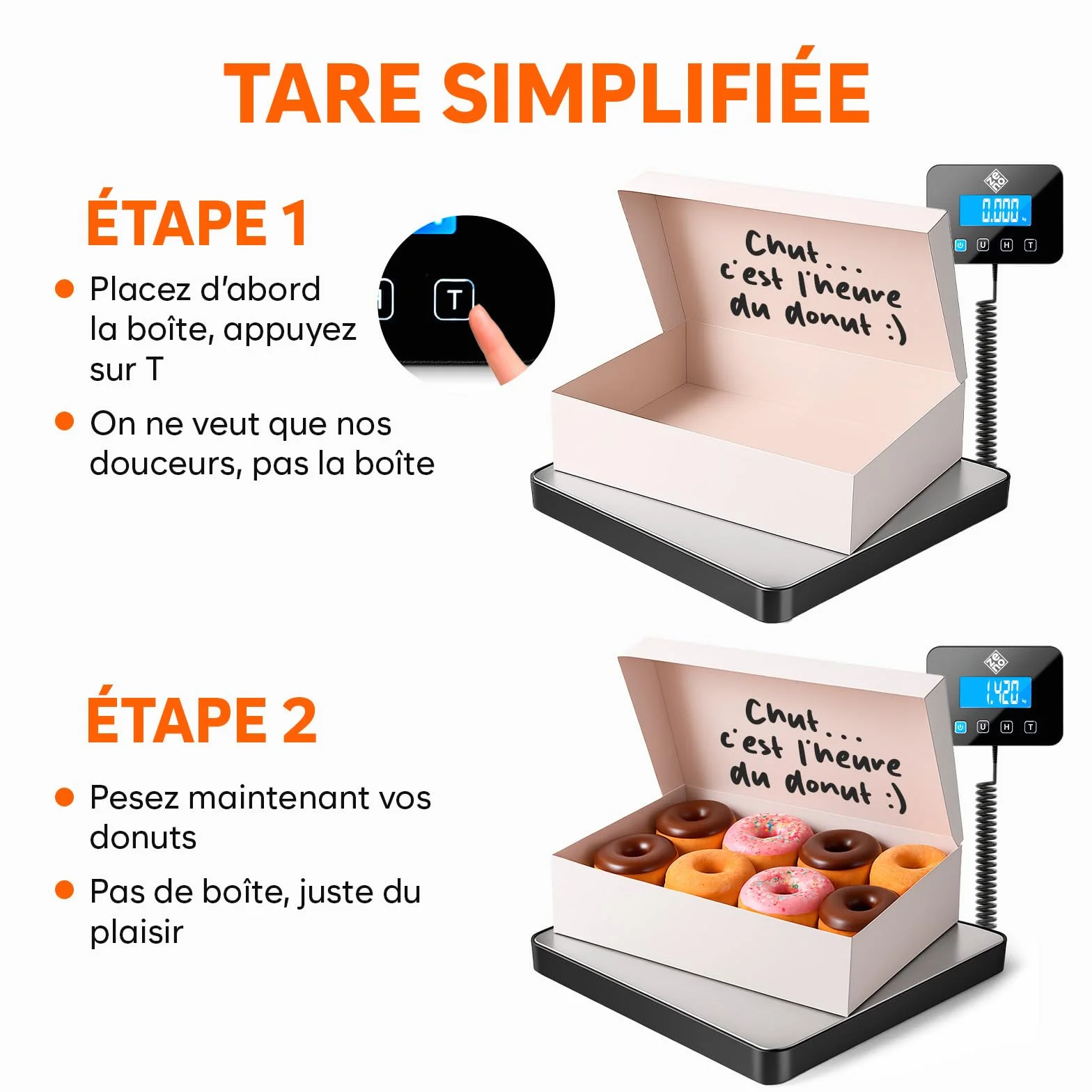 Balance Colis Électronique 200 kg/10 g avec Hold/Tare Professionnelle Industrielle Argent