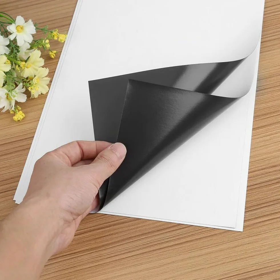 LLPT Papier Magnétique Imprimable 12 Feuilles Mat 15x21cm pour Imprimante Jet d'Encre