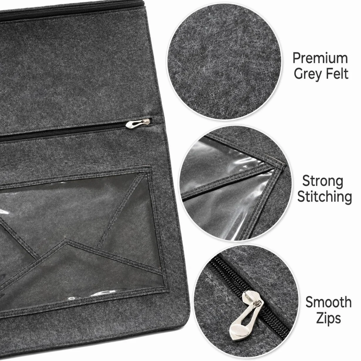 Katai Sac de rangement pour boîte aux lettres - Ajustement universel - Gris - Ouvre-lettre ergonomique