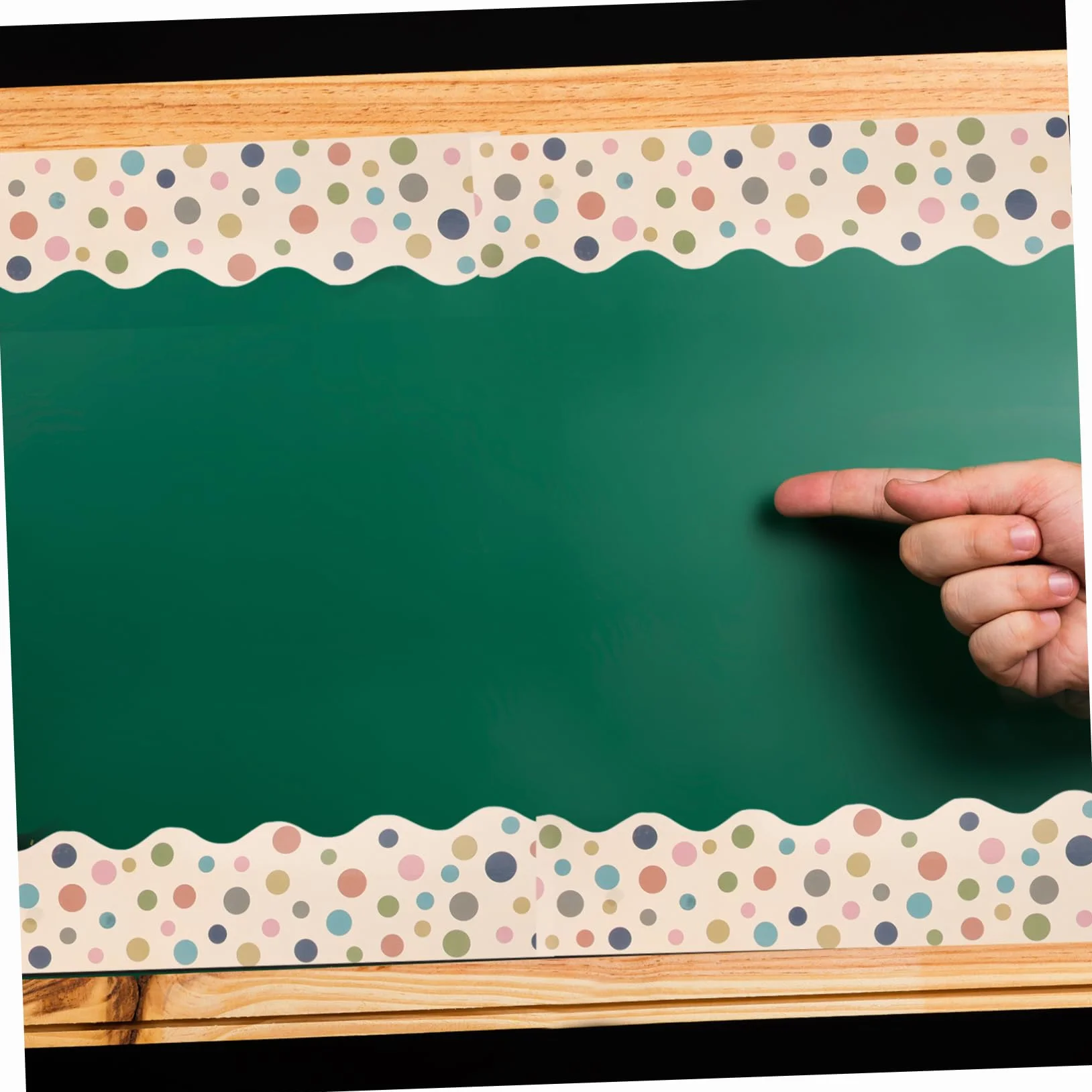 Bordures Autocollantes 5,7x10 m Étanches Papier Décoratif pour Tableau d'Affichage Scolaire